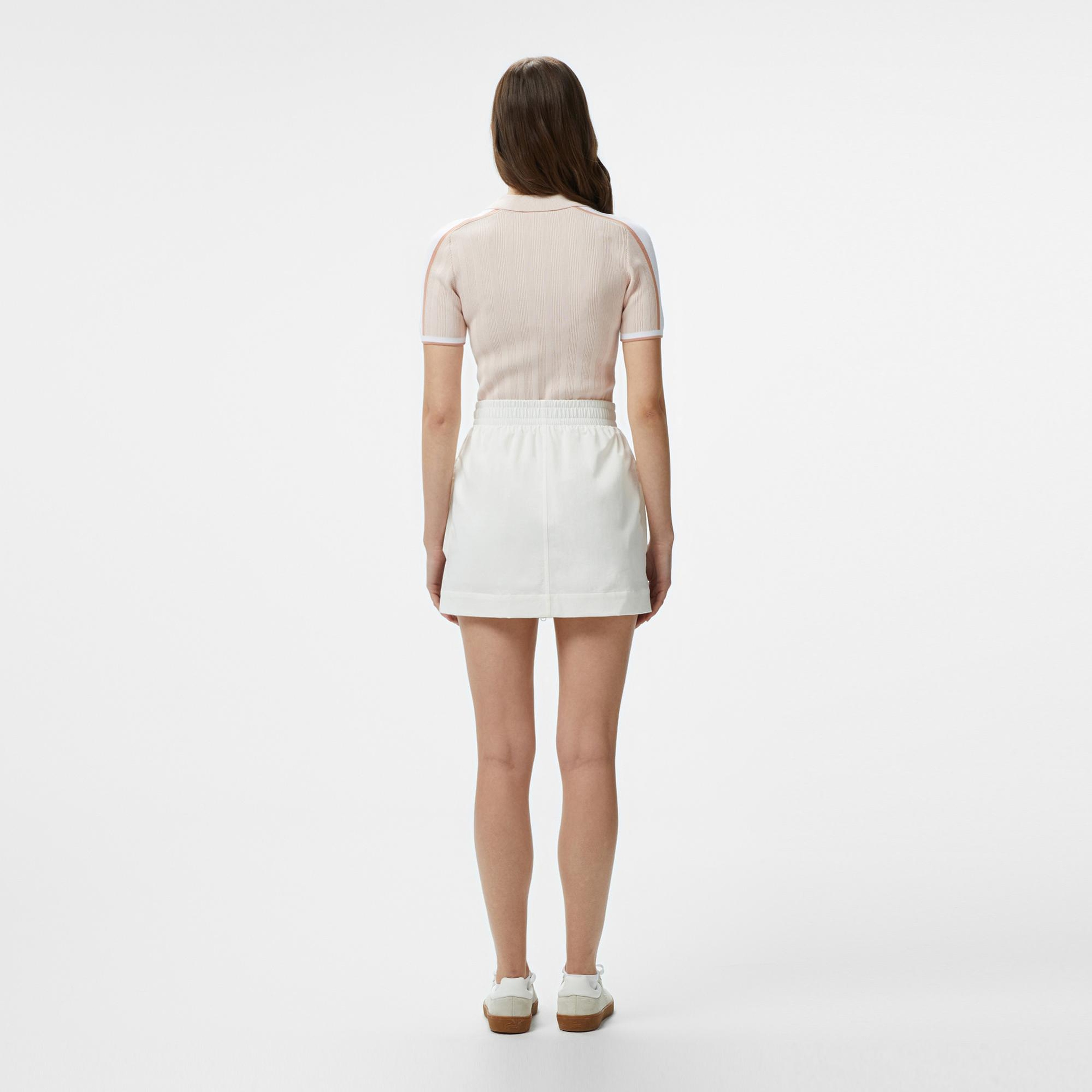 Lacoste Kadın Regular Fit Beyaz Etek