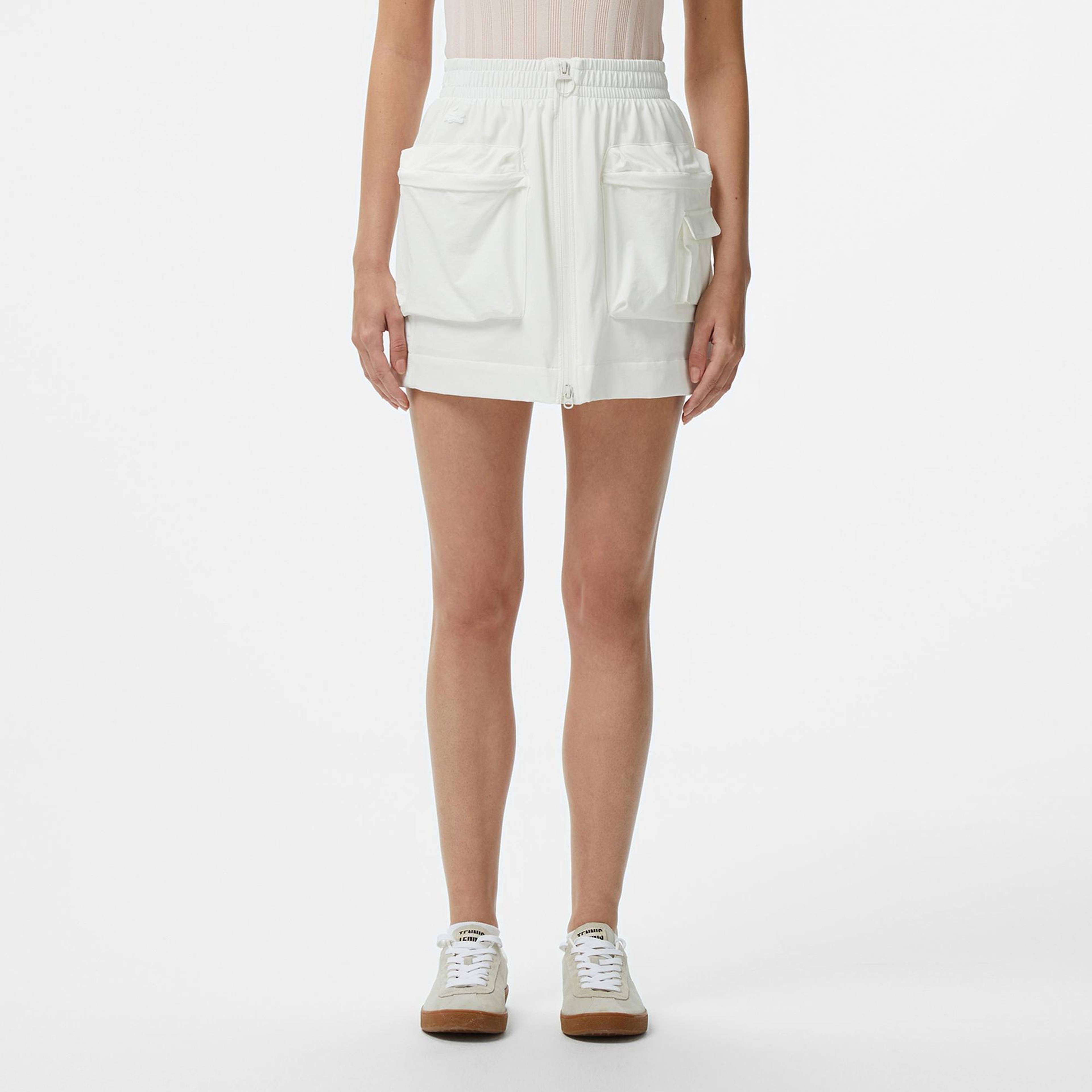 Lacoste Kadın Regular Fit Beyaz Etek