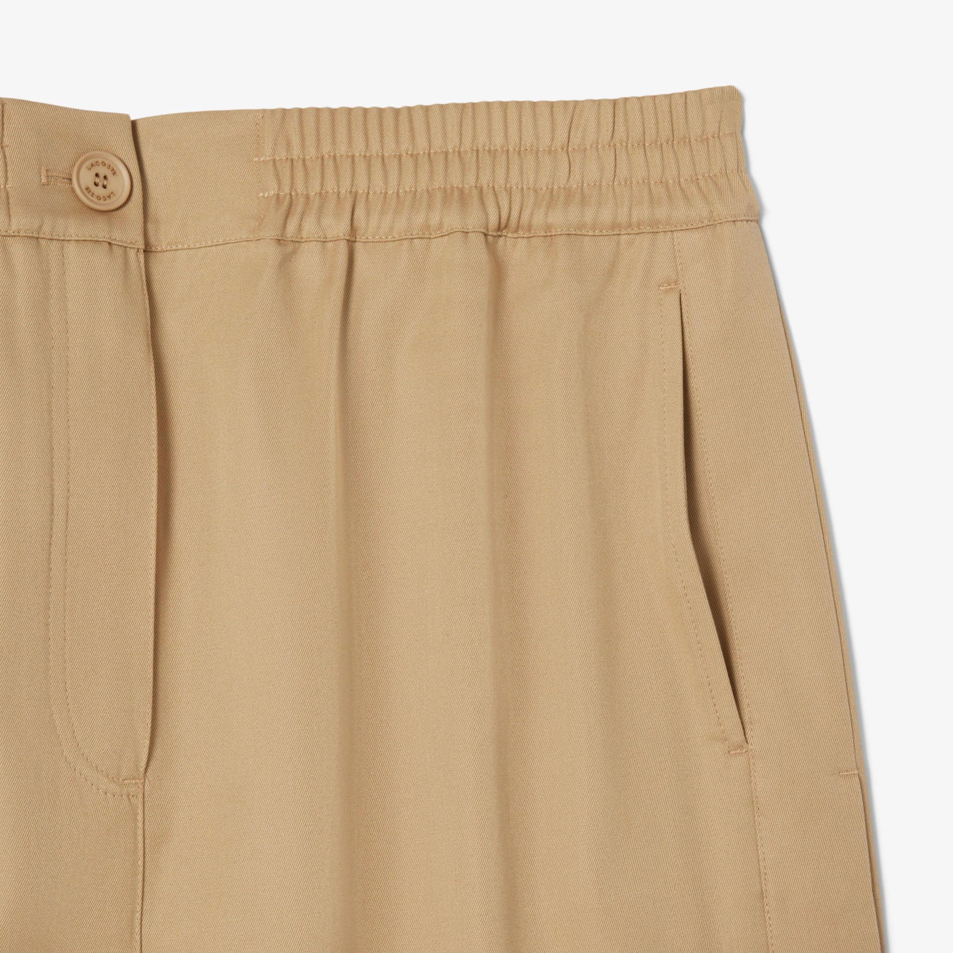 Lacoste Kadın Straight Fit Bej Etek