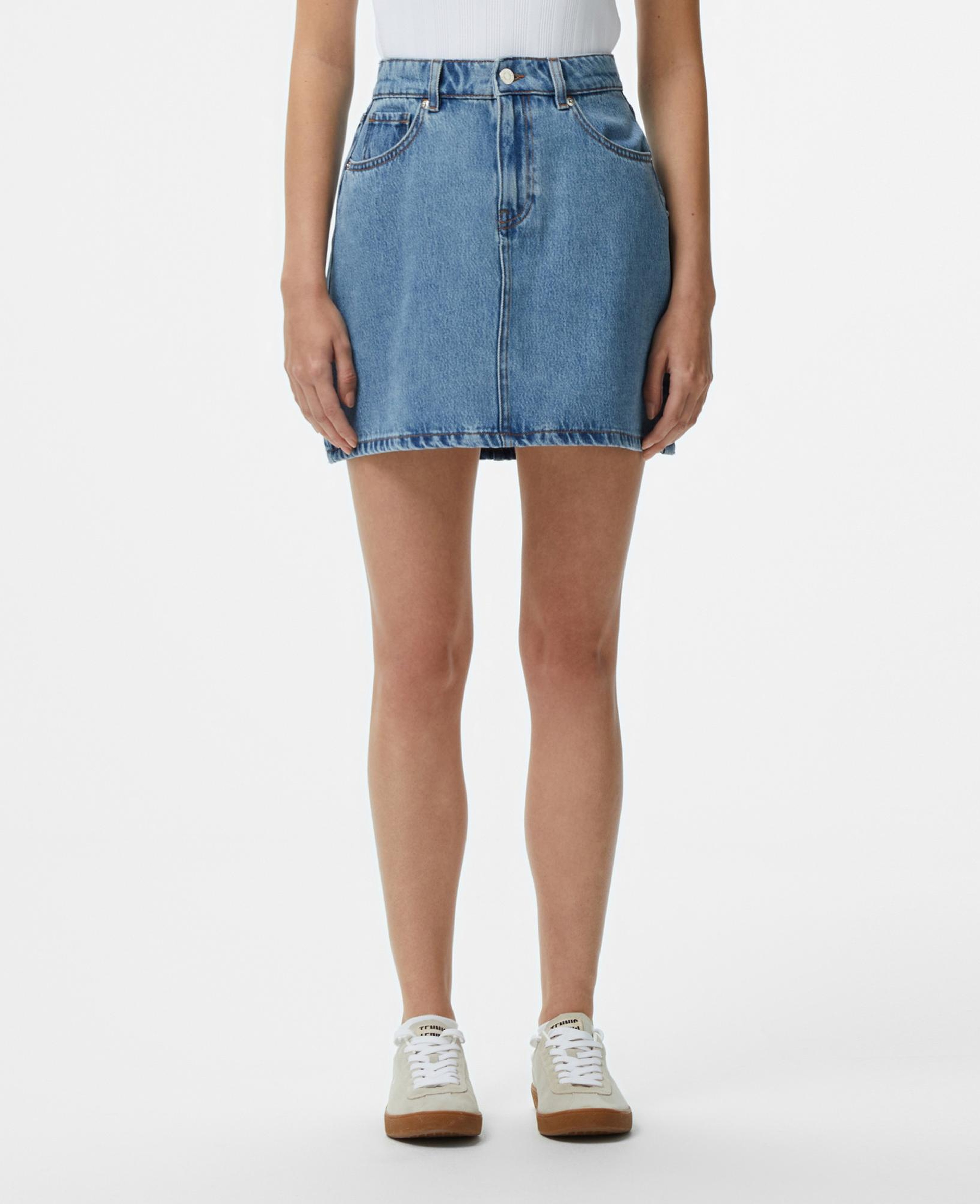 Lacoste Kadın Regular Fit Mavi Etek