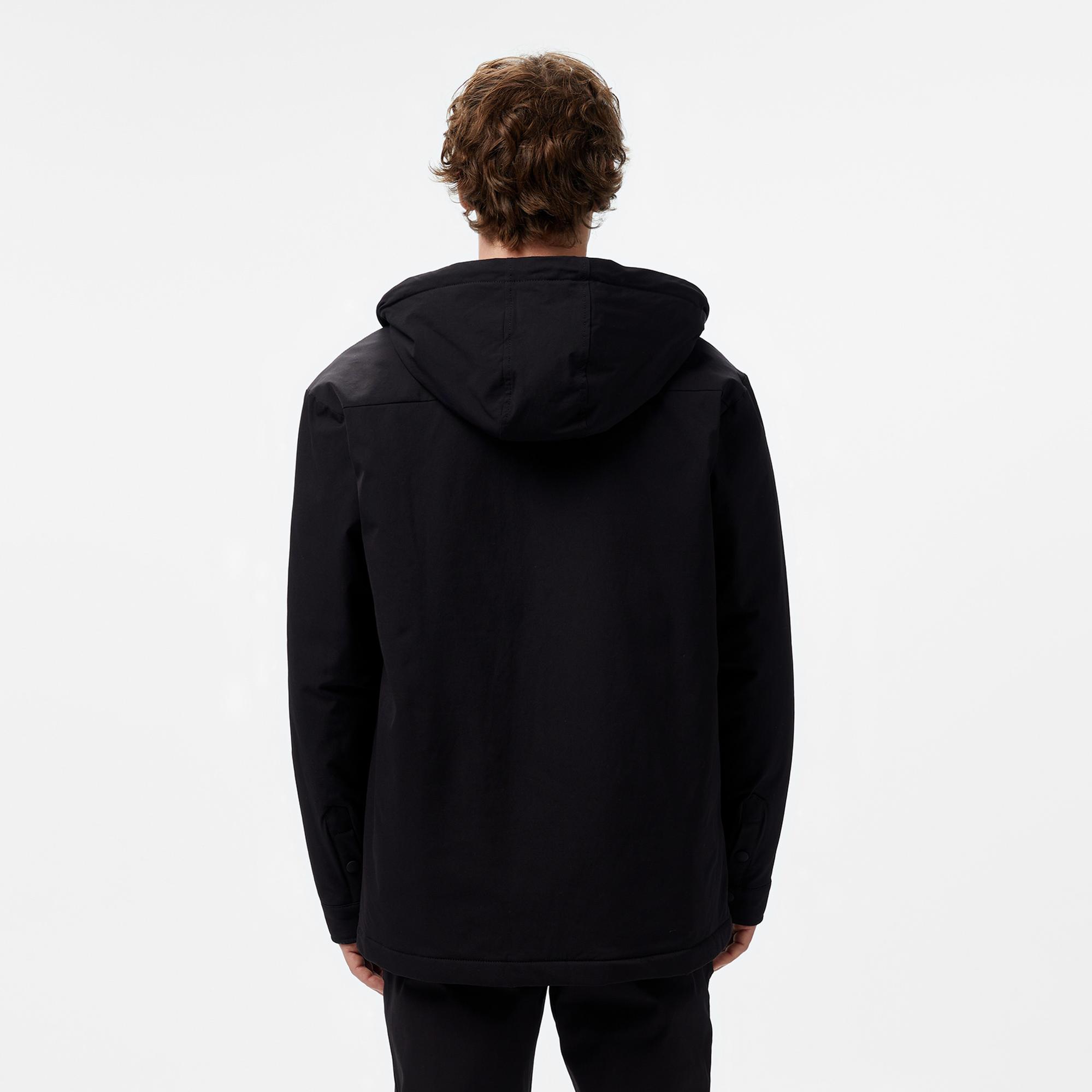 Lacoste Erkek Regular Fit Kapüşonlu Siyah Ceket