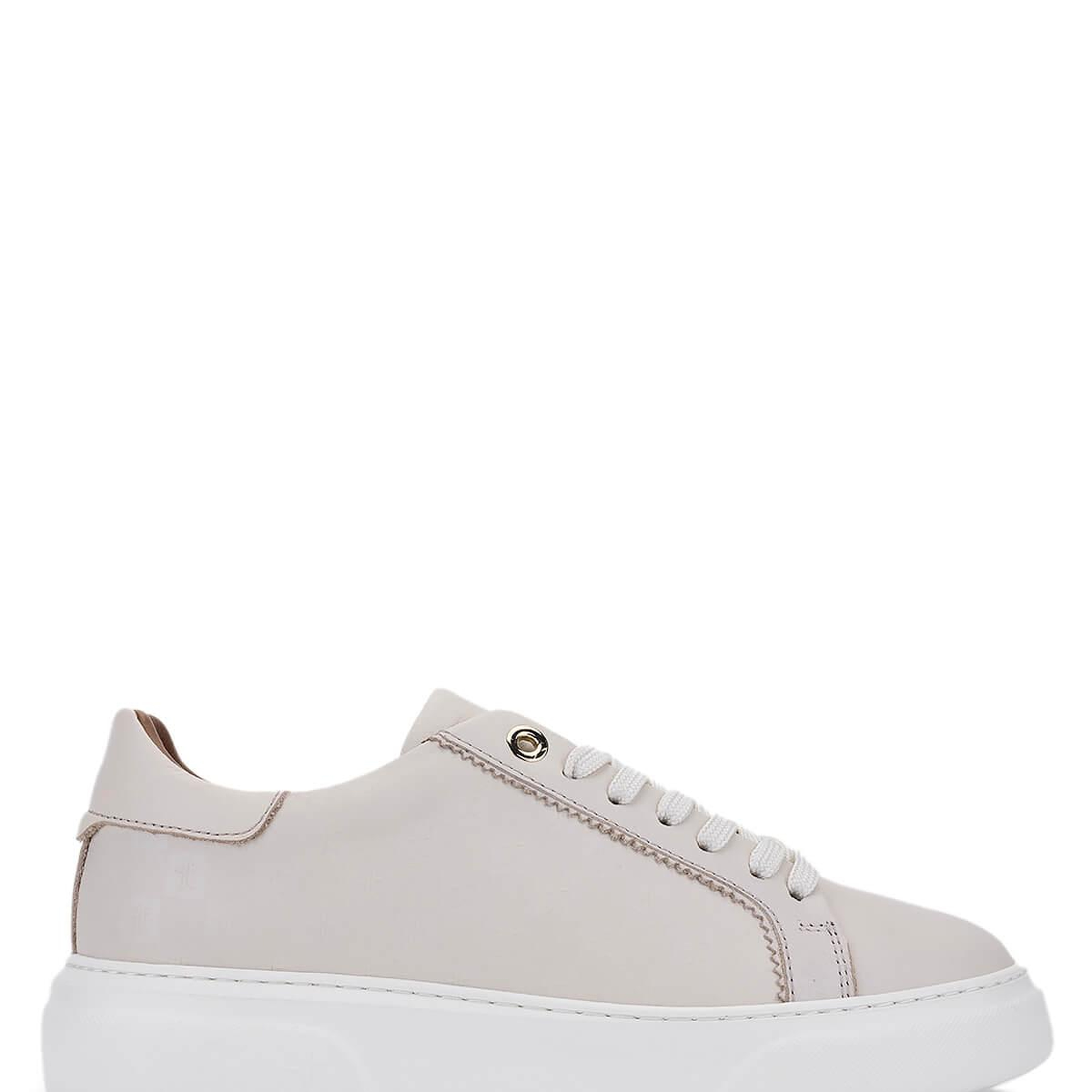 Tamer Tanca Kadın Hakiki Deri Bej Sneakers & Spor Ayakkabı