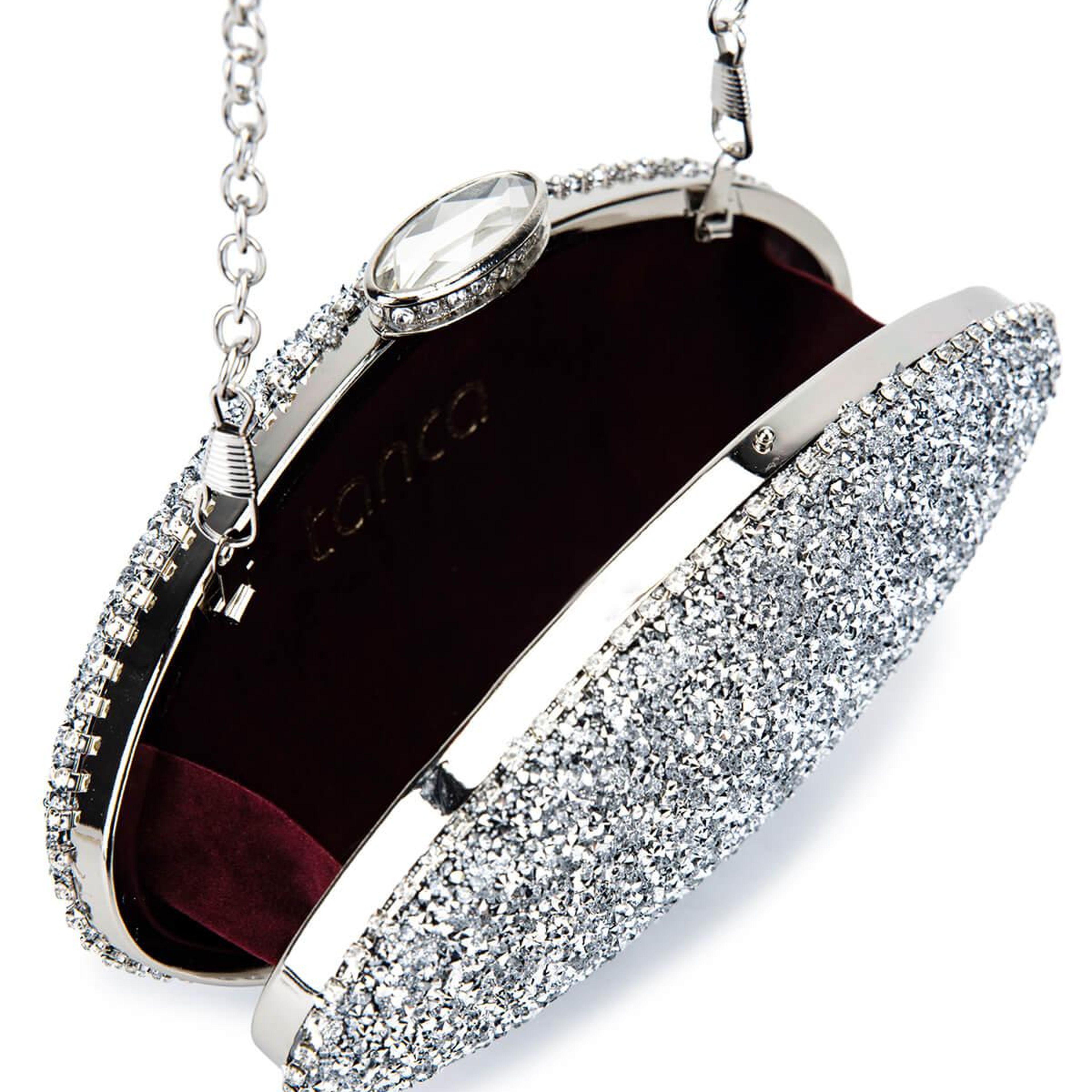 Tamer Tanca Kadın Vegan Gümüş Abiye Çanta