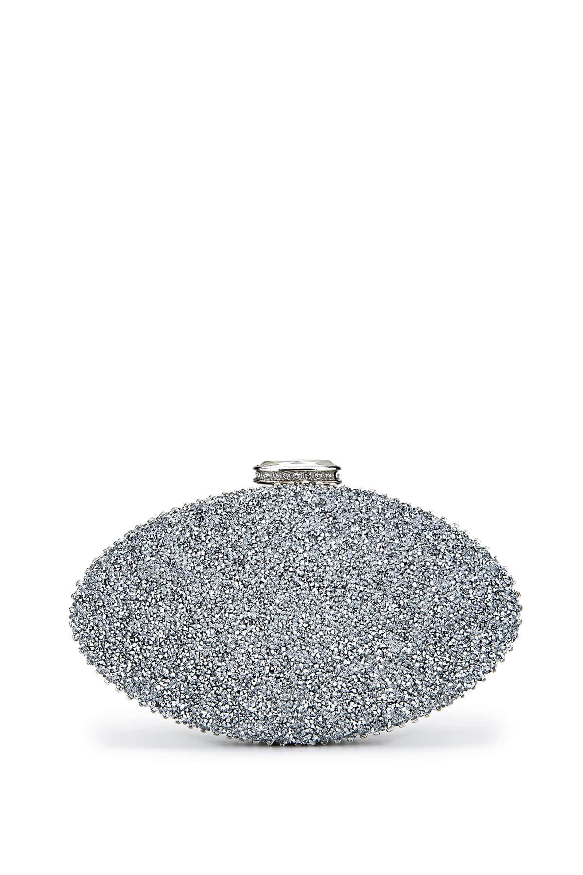 Tamer Tanca Kadın Vegan Gümüş Abiye Çanta