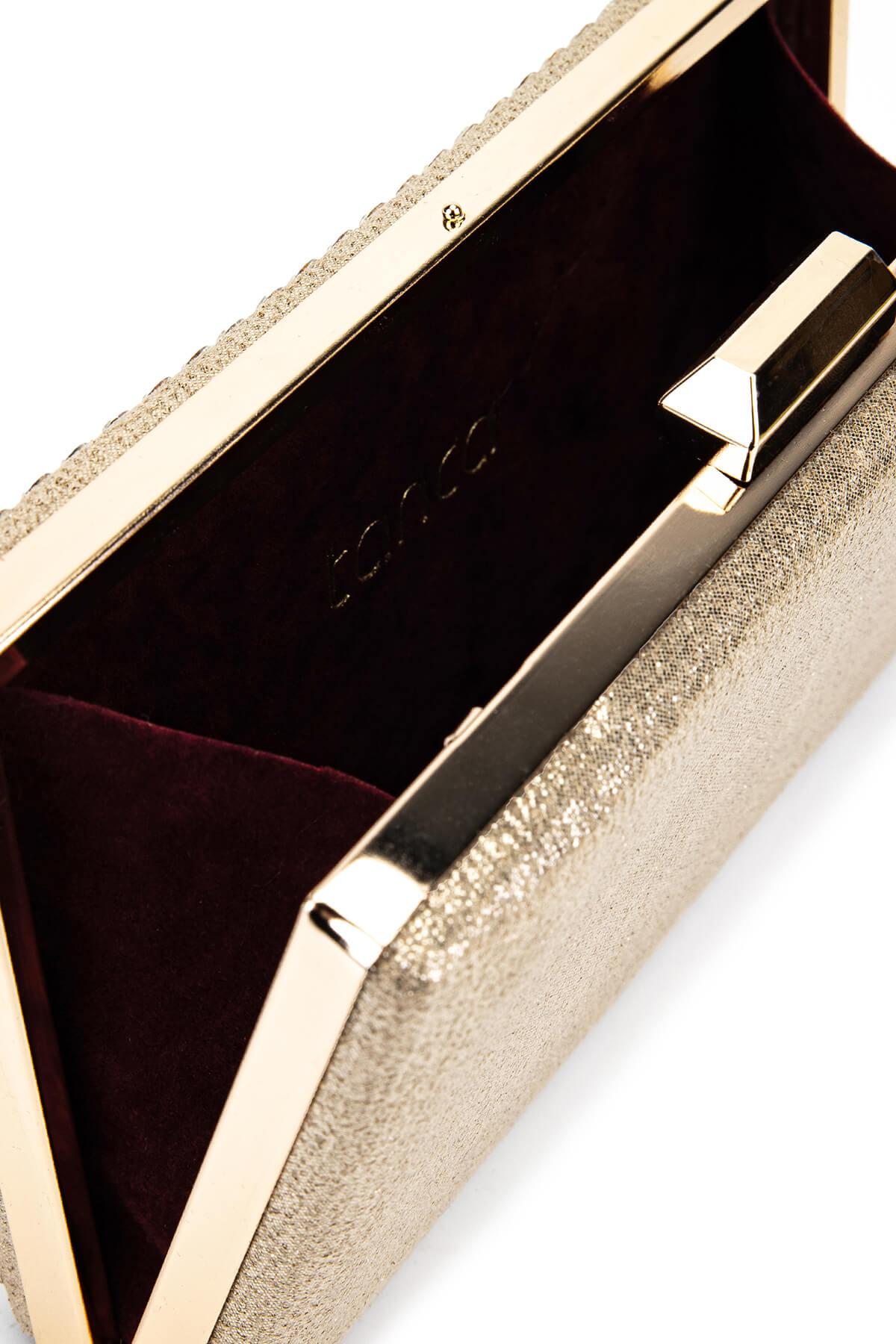 Tamer Tanca Kadın Vegan Sarı Abiye Çanta