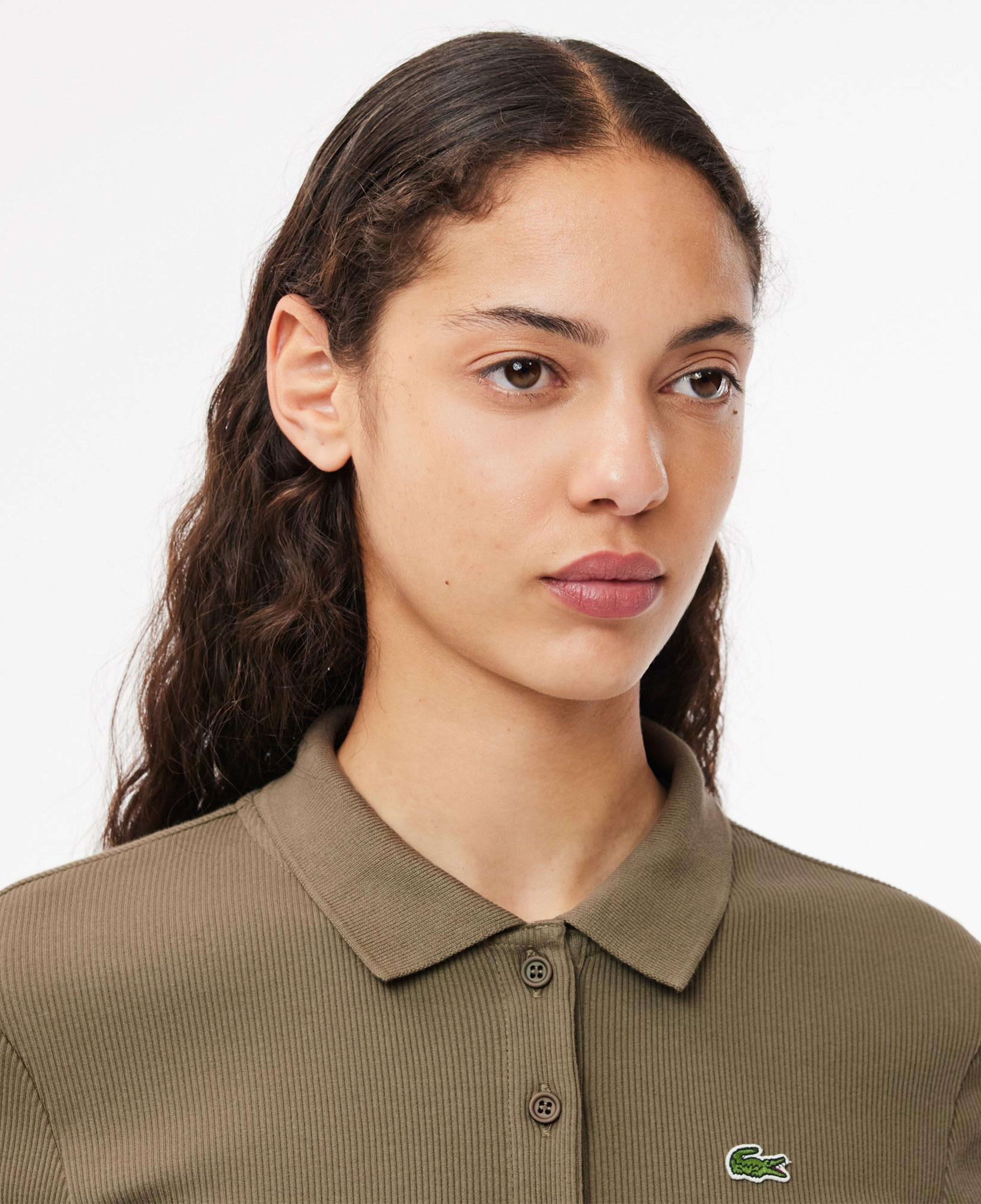 Lacoste L.12.D Kadın Slim Fit Haki Polo