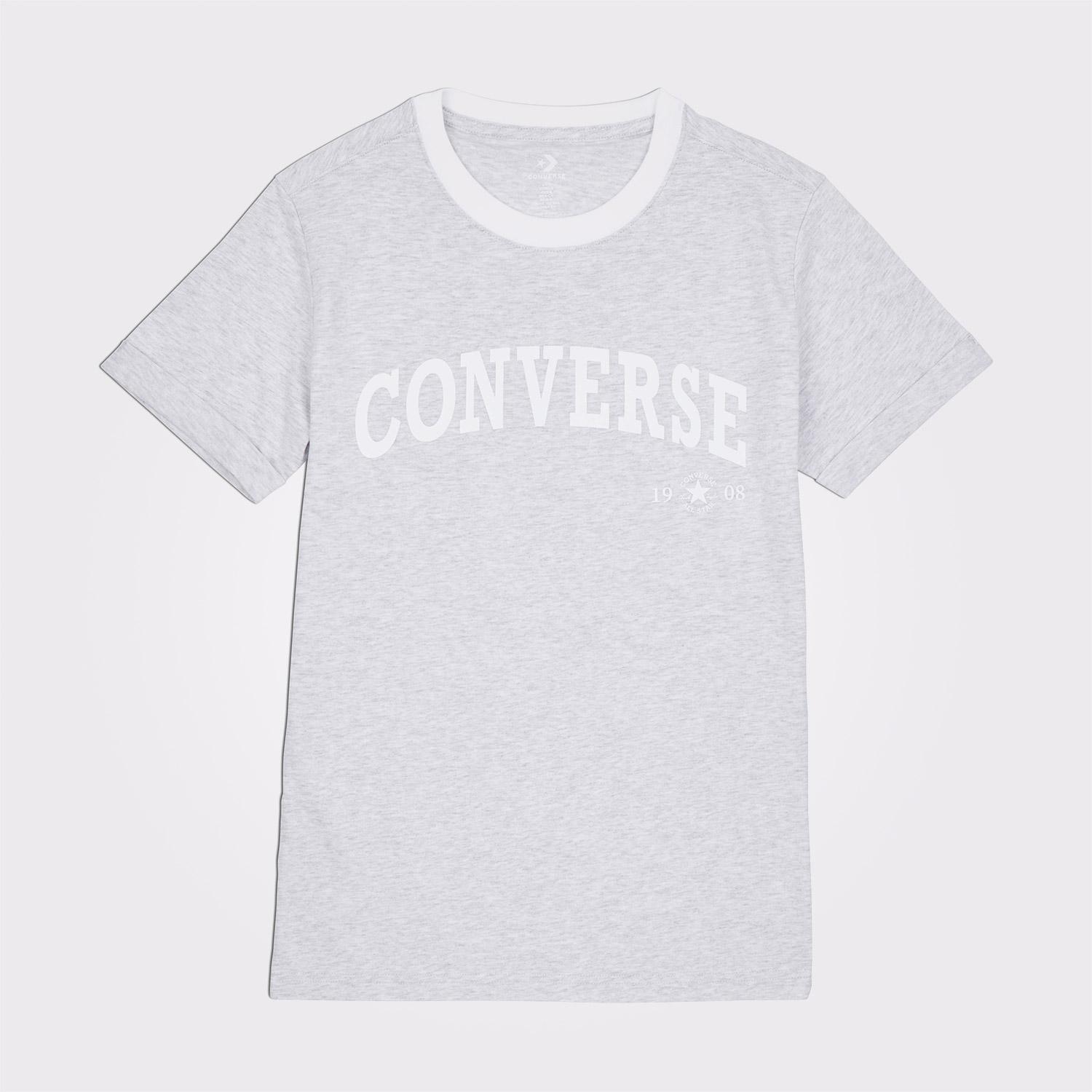 Converse Retro Ringer Kadın Gri T-Shirt