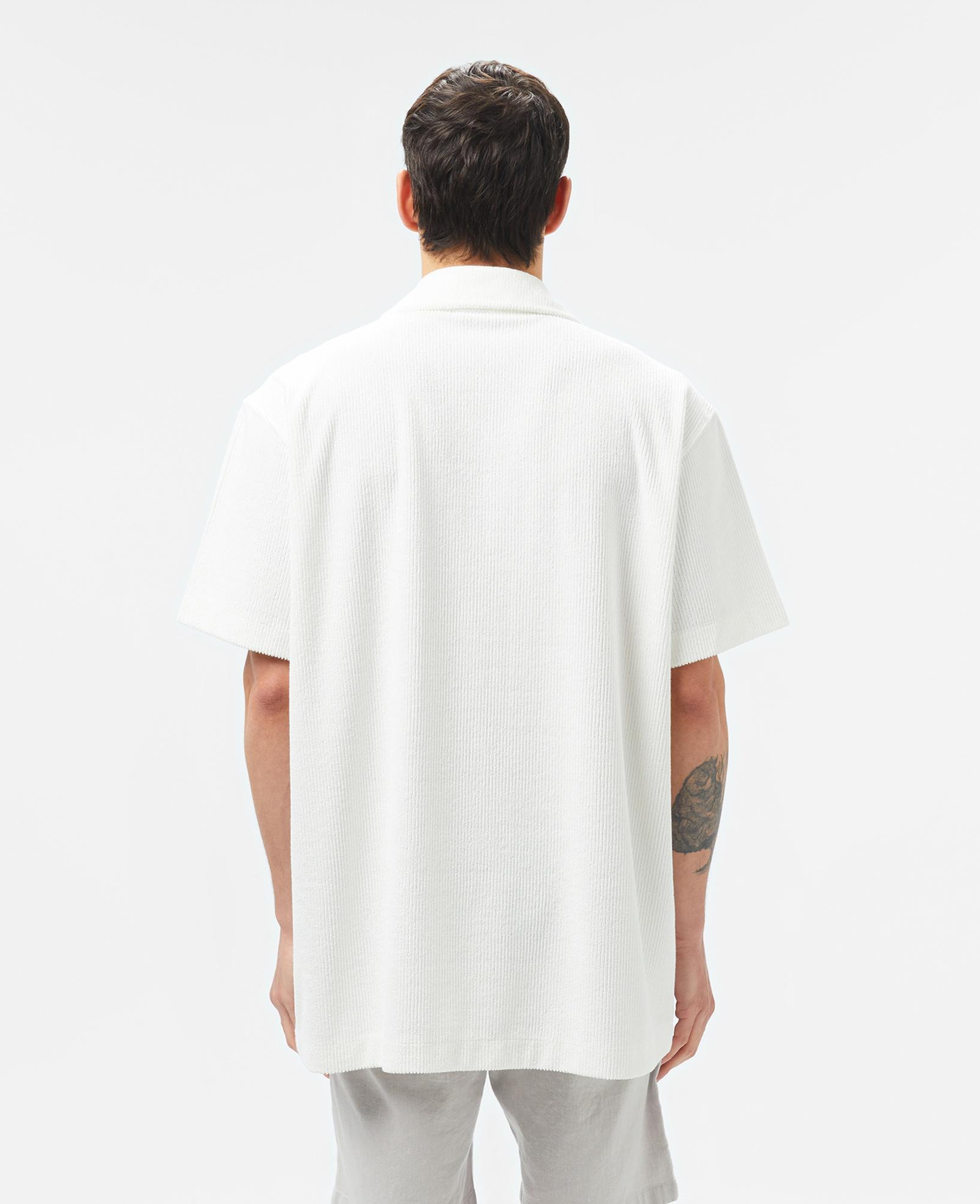 Lacoste Erkek Relaxed Fit Kısa Kollu Beyaz Gömlek