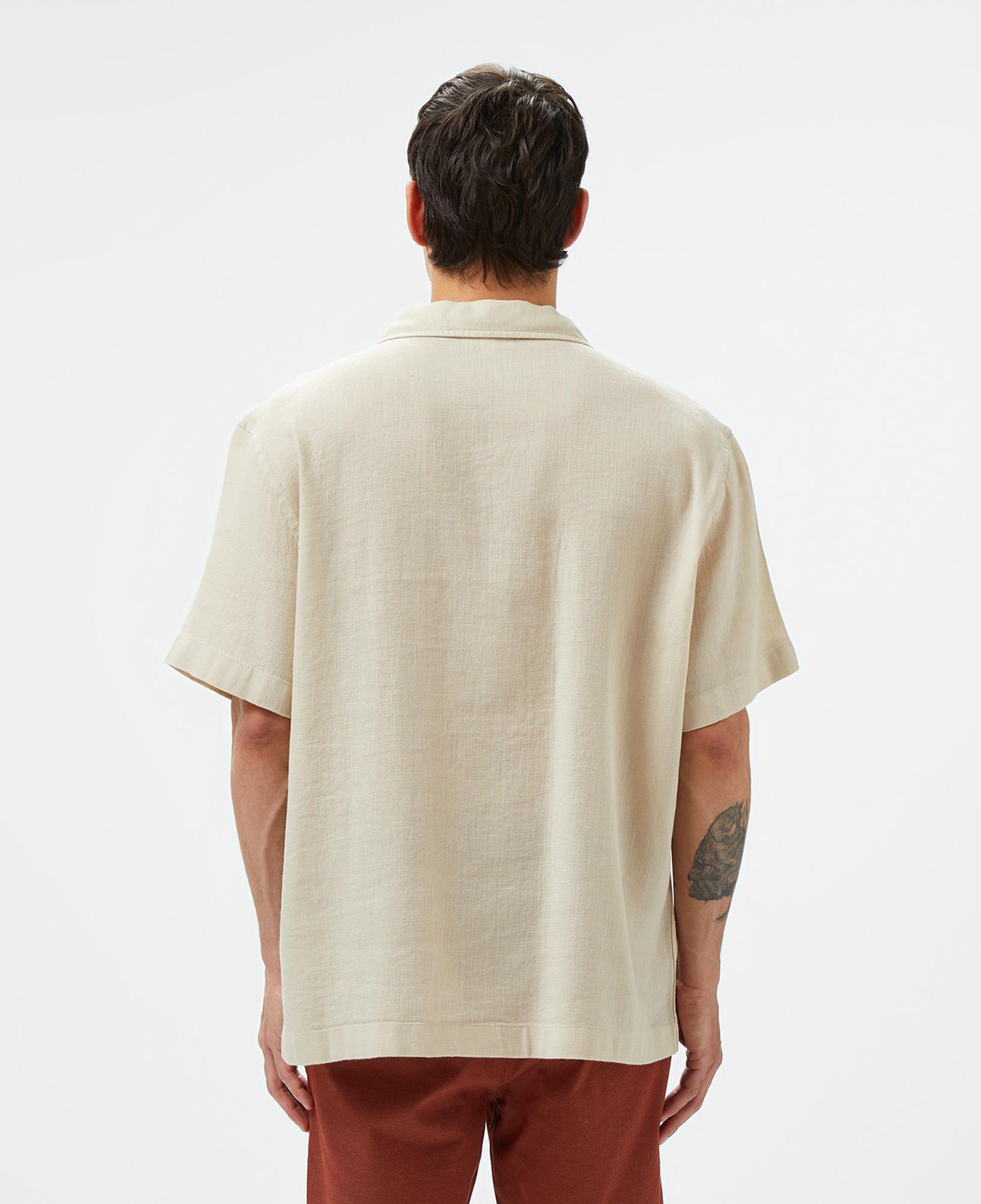 Lacoste Erkek Relaxed Fit Kısa Kollu Bej Gömlek