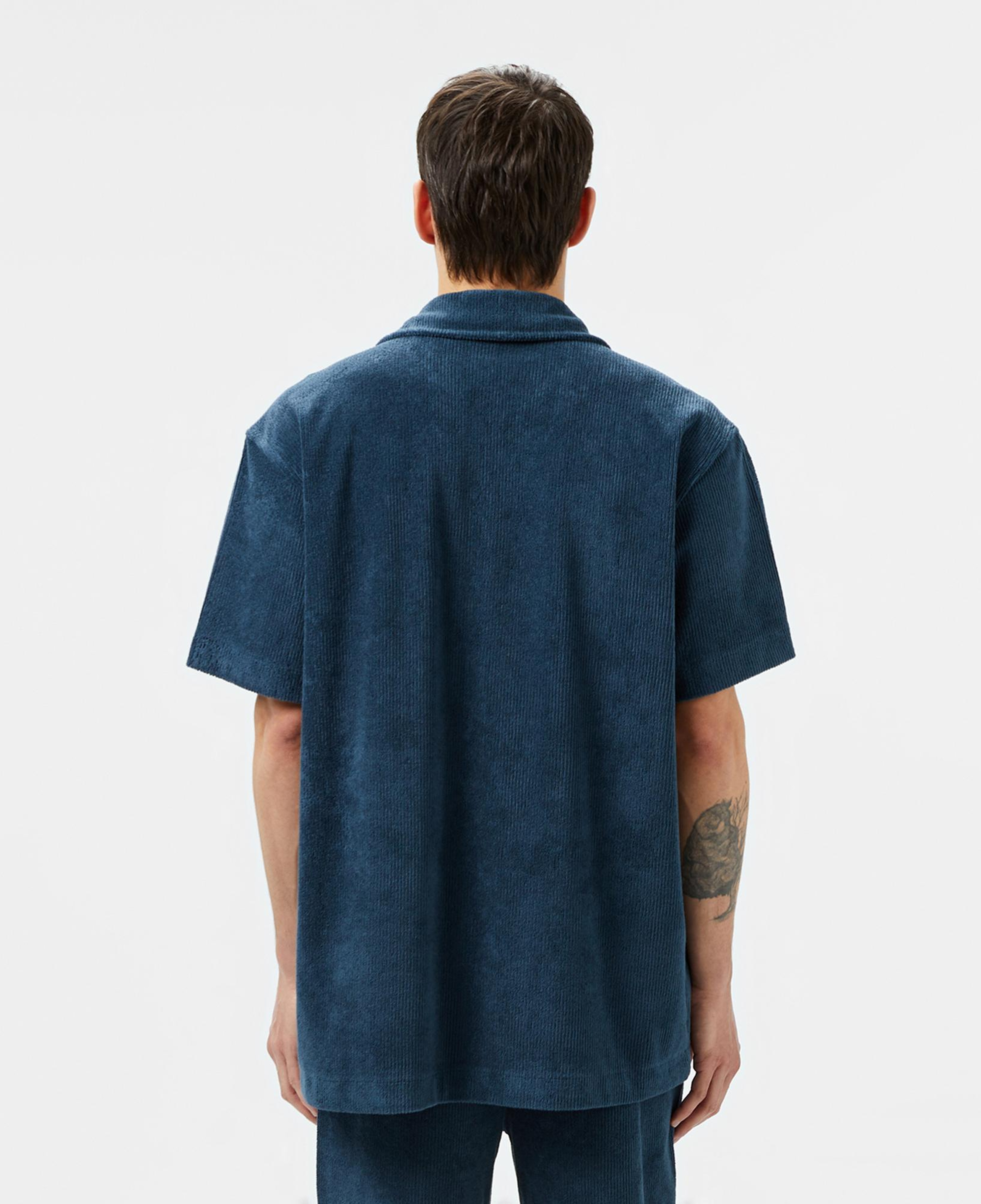 Lacoste Erkek Relaxed Fit Kısa Kollu Koyu Mavi Gömlek