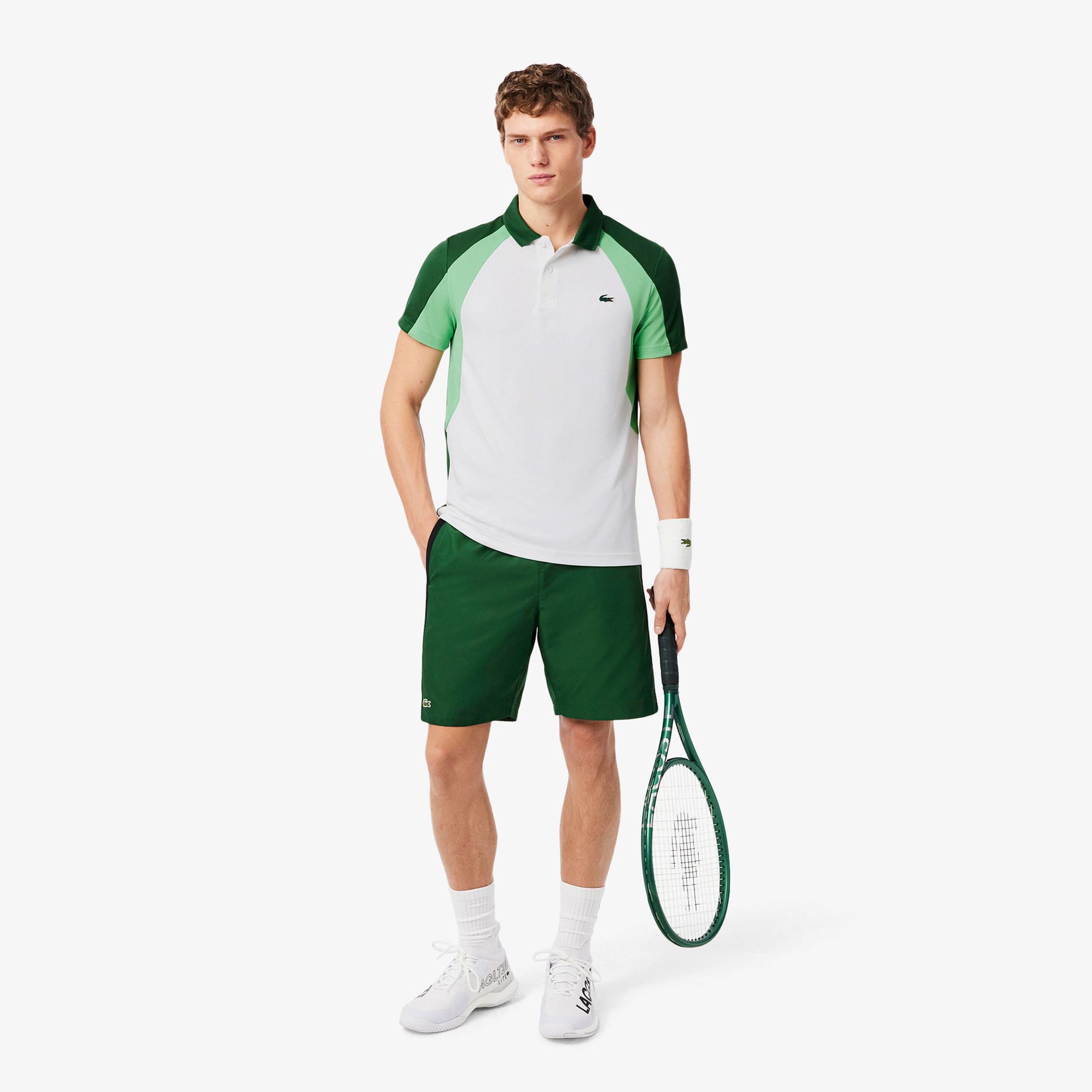 Lacoste Sport Erkek Regular Fit Renk Bloklu Beyaz Polo