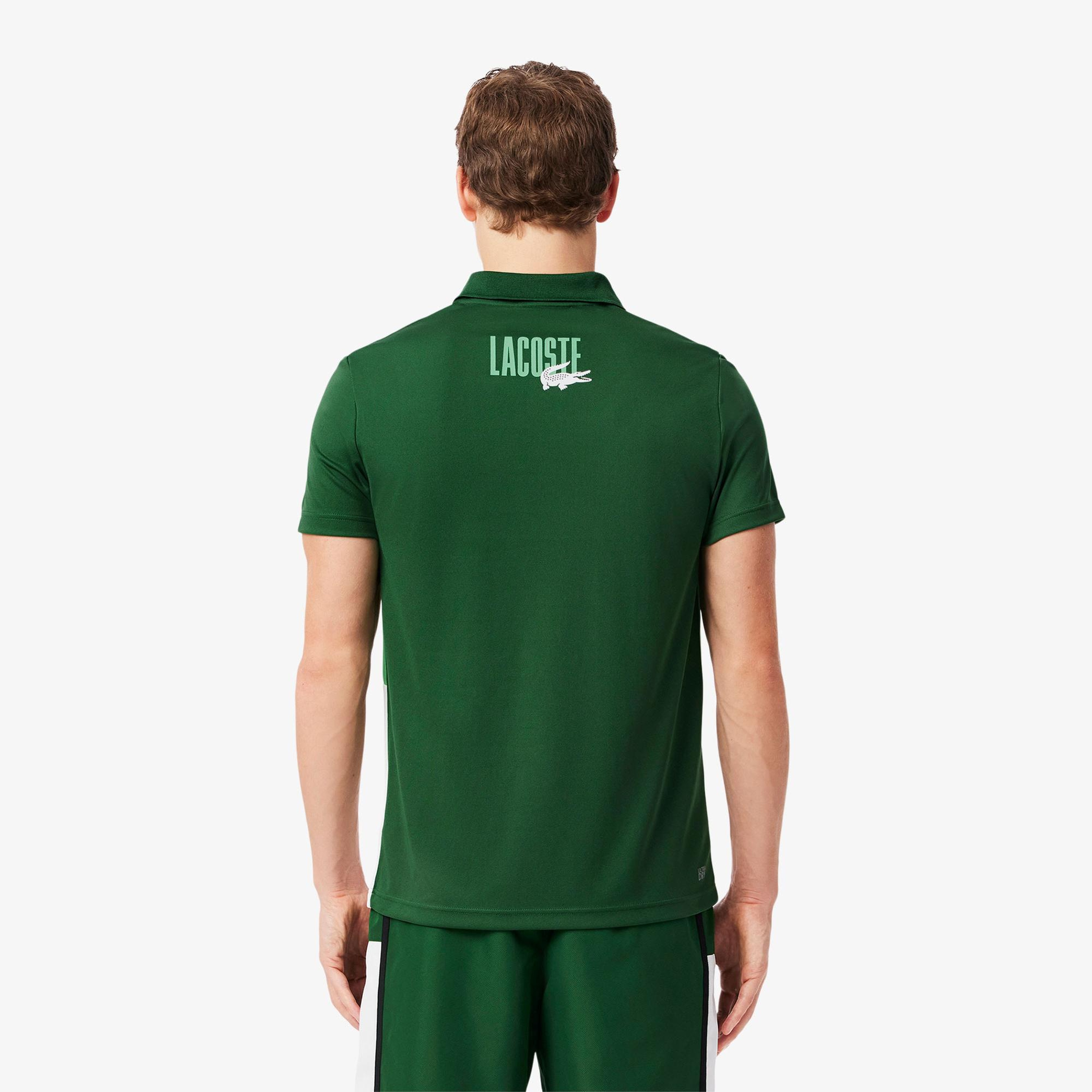 Lacoste Sport Erkek Regular Fit Renk Bloklu Beyaz Polo