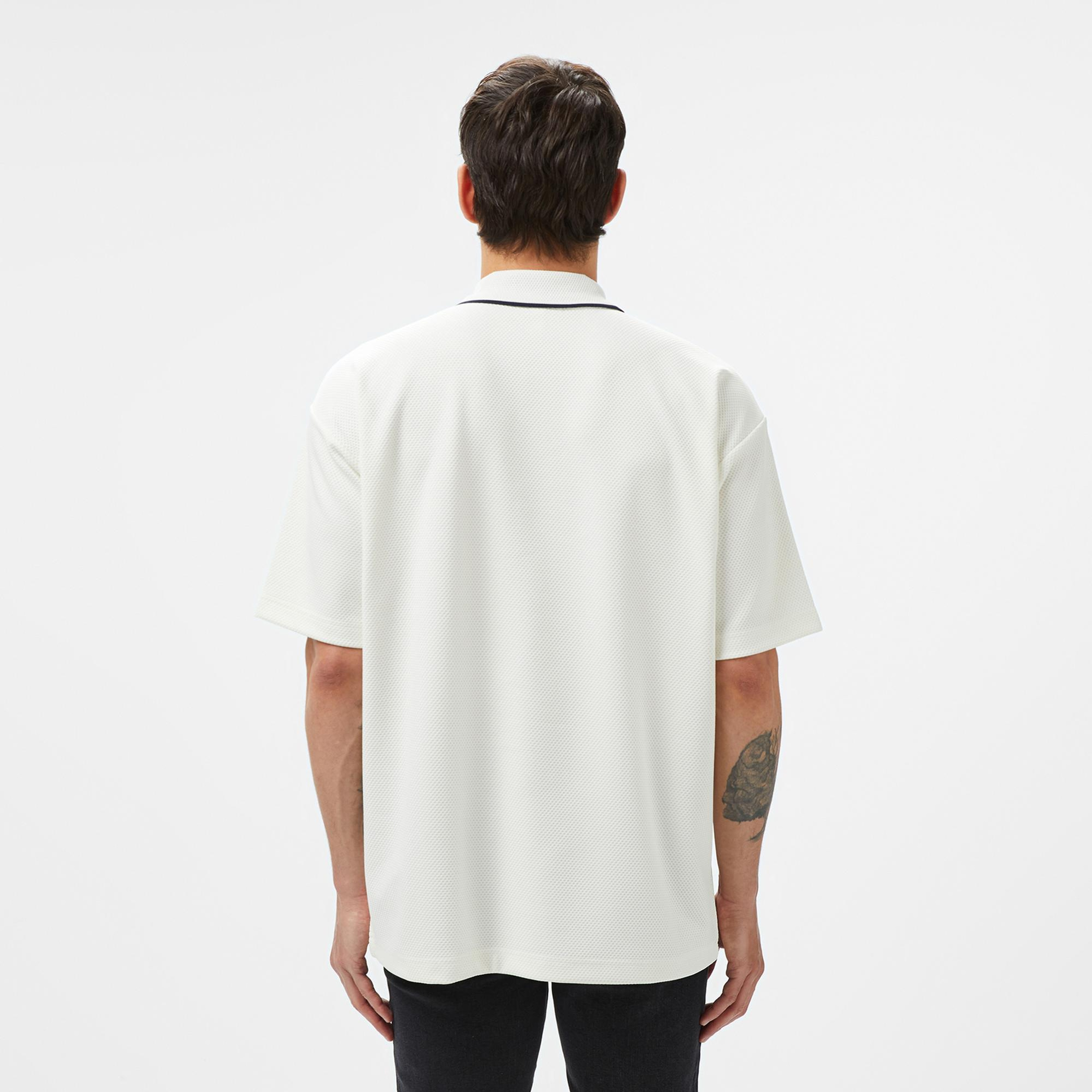 Lacoste Erkek Oversize Fit Beyaz Polo