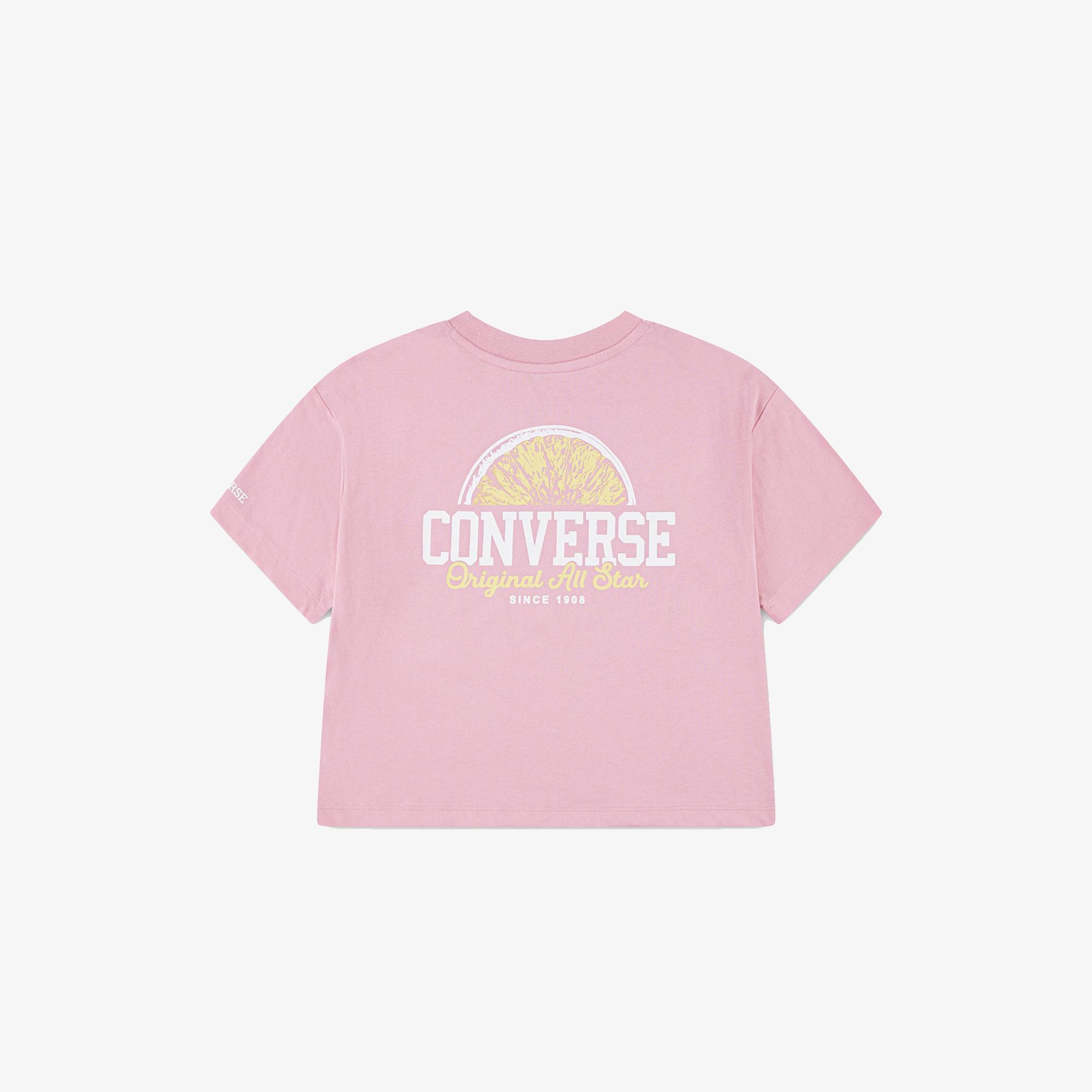 Converse Front Back Fruit Çocuk Siyah T-Shirt