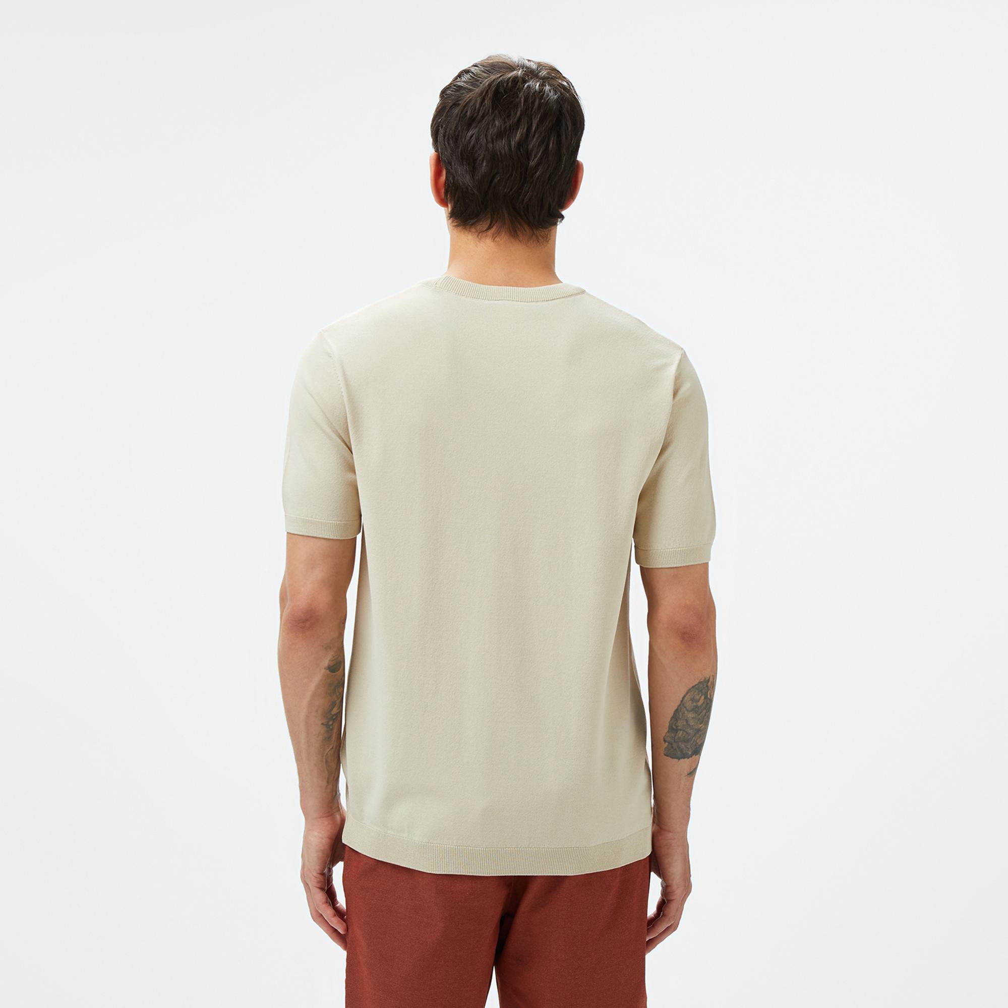 Lacoste Erkek Regular Fit Bej Triko