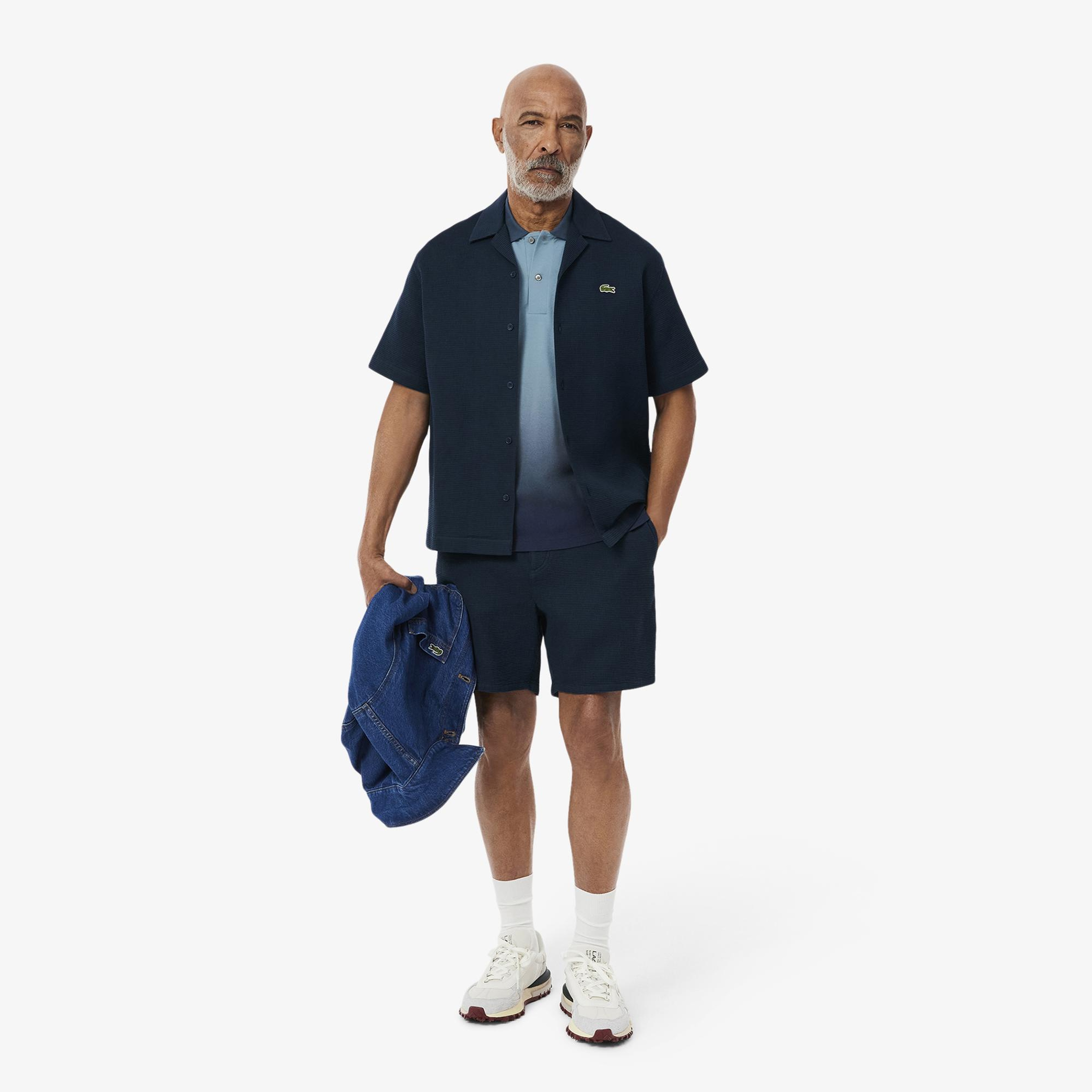 Lacoste Erkek Regular Fit Renk Bloklu Lacivert Polo