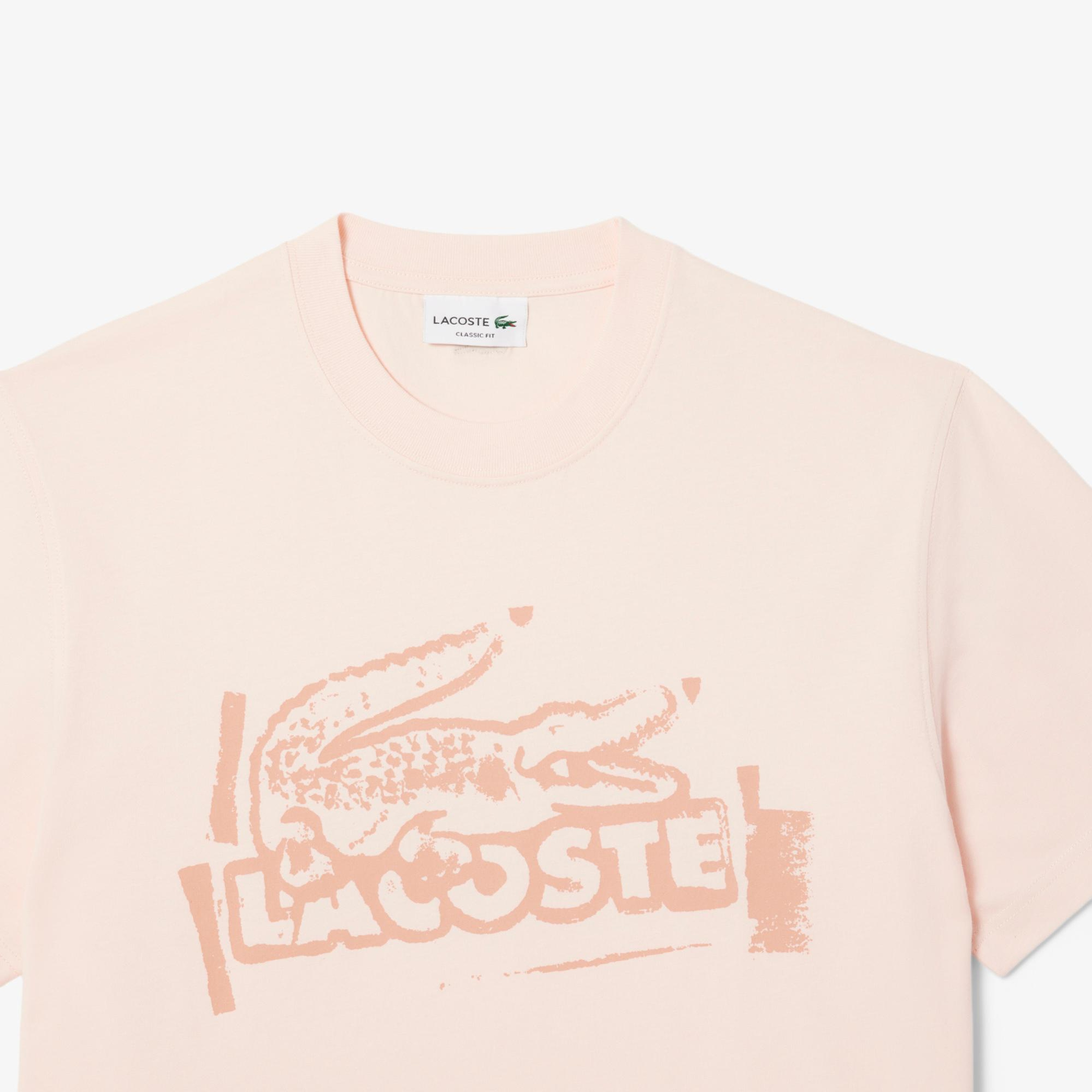 Lacoste Classic Fit Erkek Bej T-Shirt