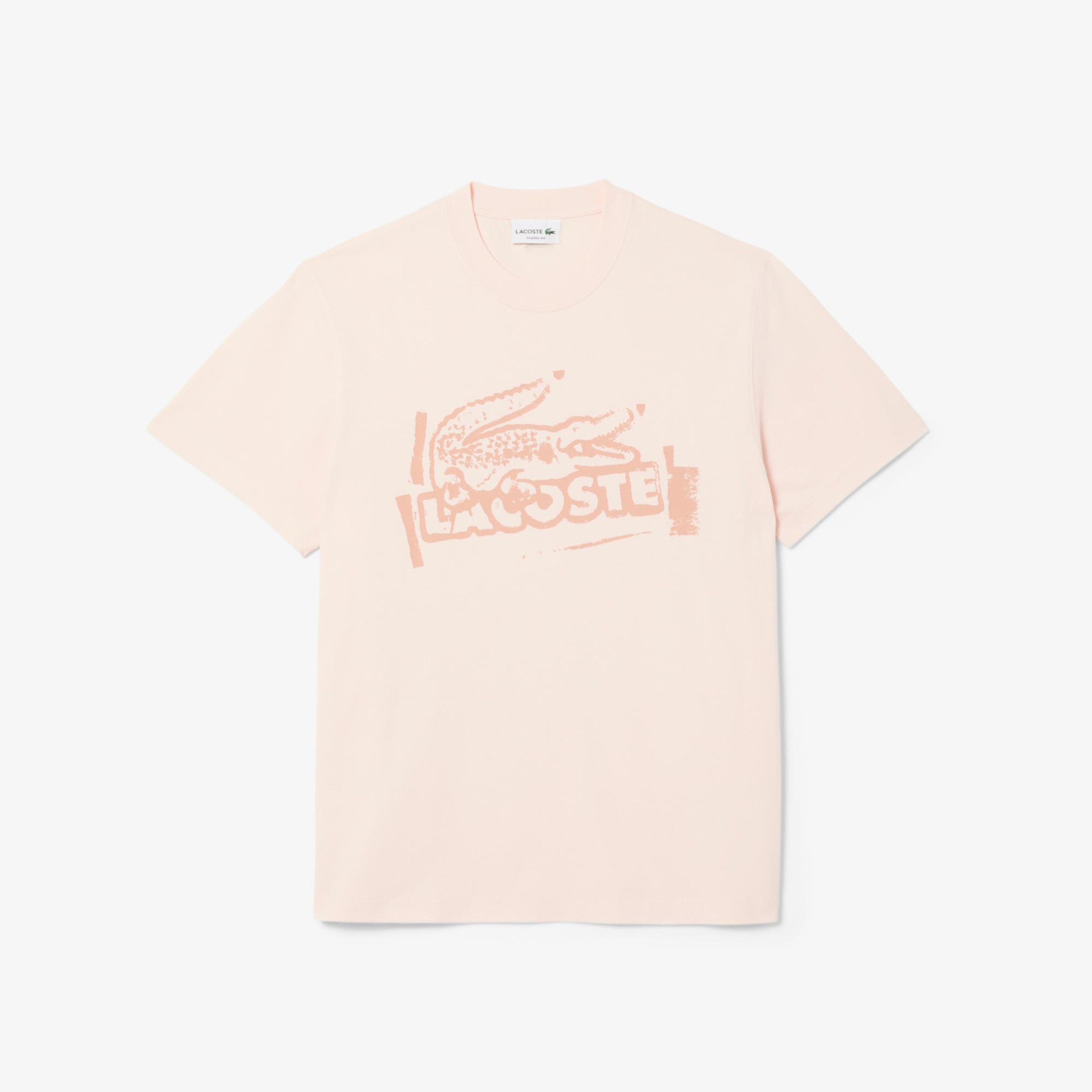Lacoste Classic Fit Erkek Bej T-Shirt