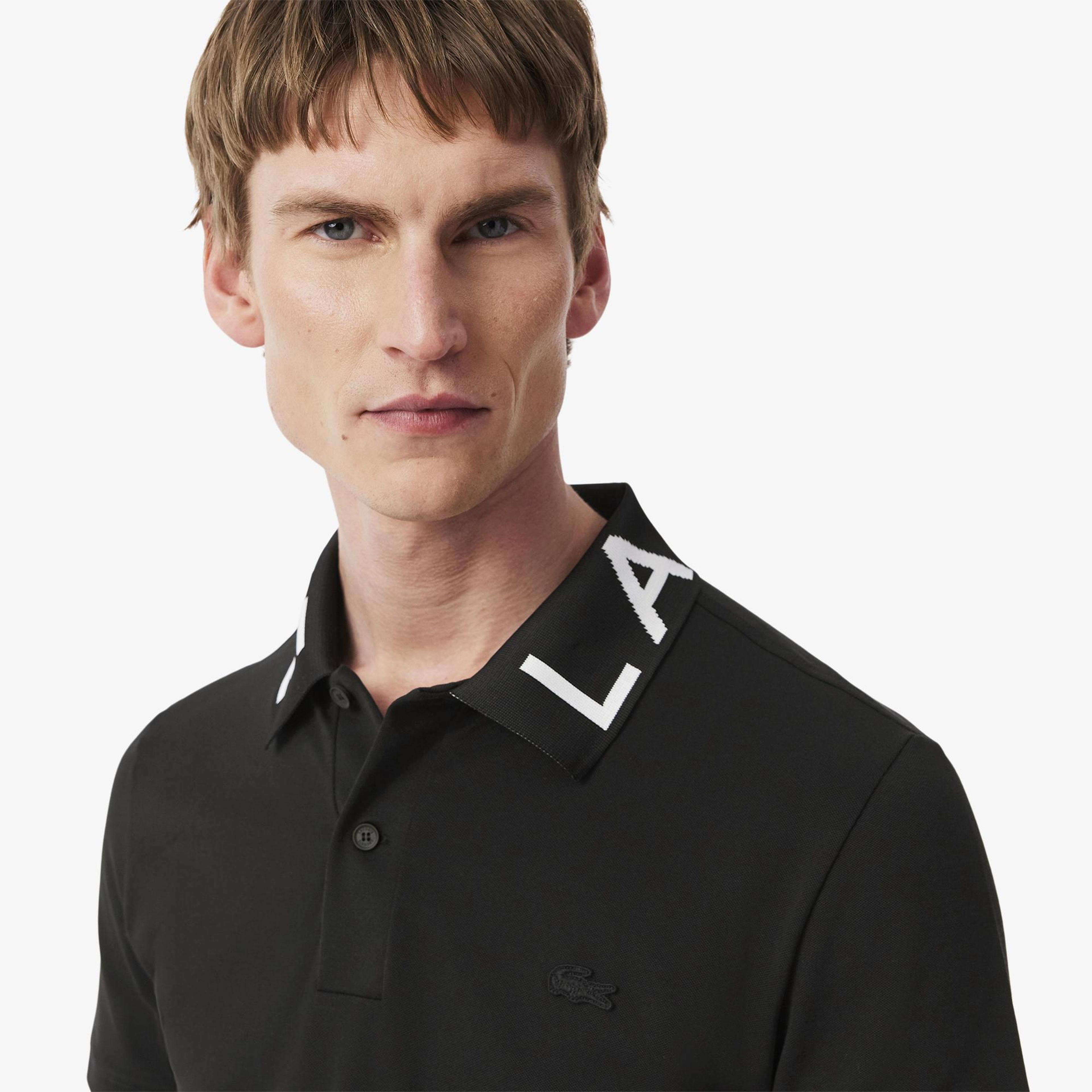 Lacoste Erkek Slim Fit Baskılı Siyah Polo