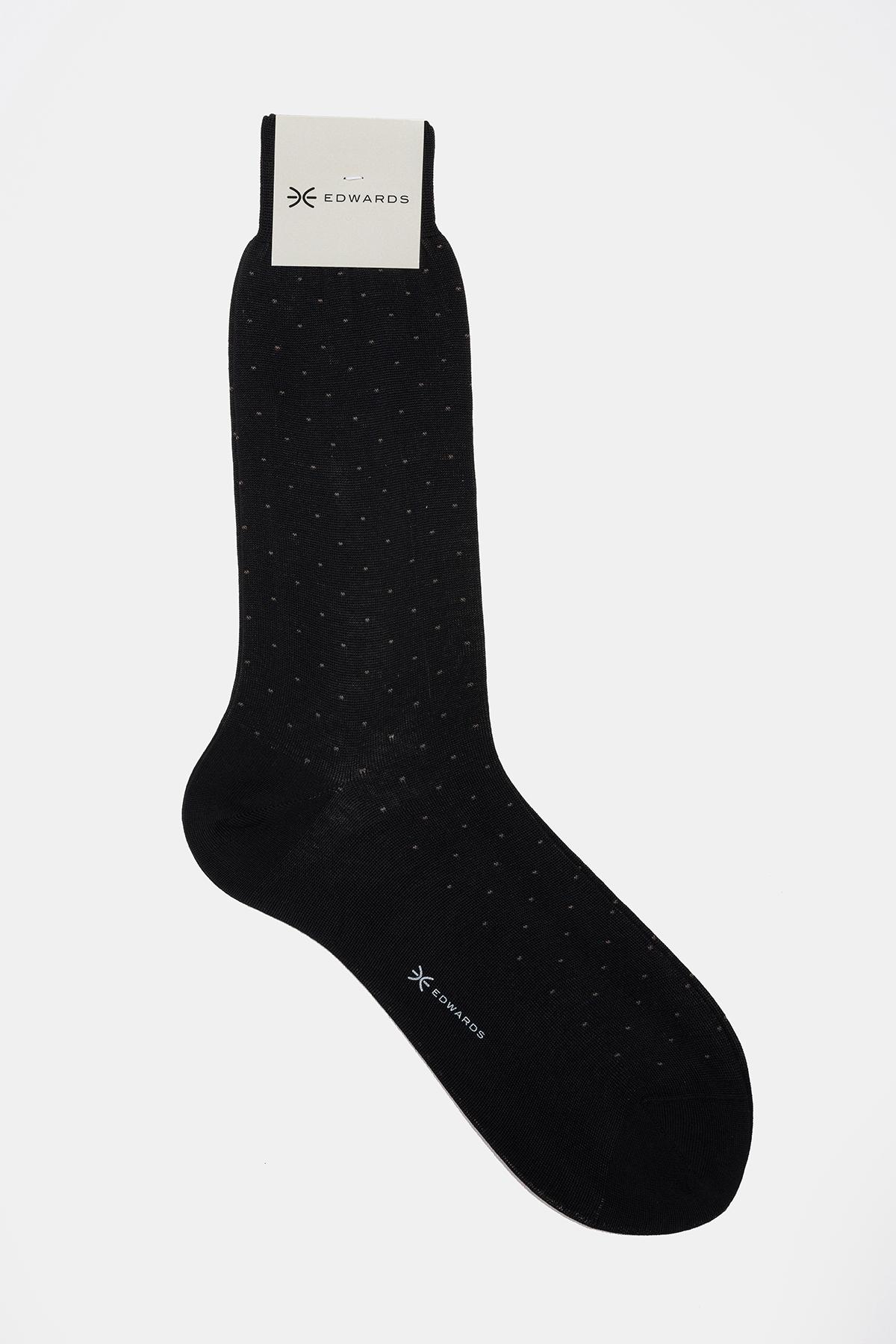 Erkek Siyah Pamuk Kısa Çorap