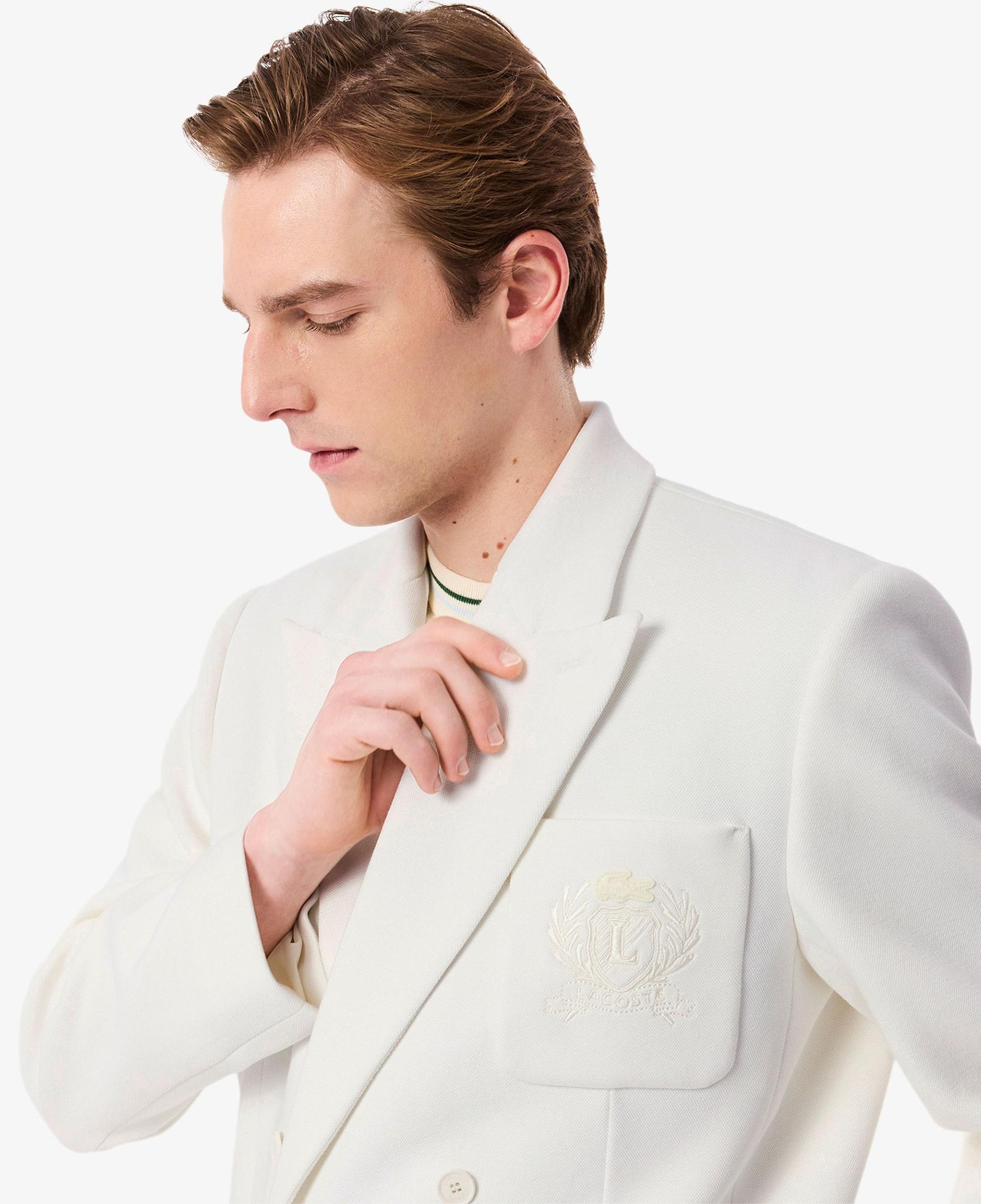 Lacoste Erkek Beyaz Blazer Ceket