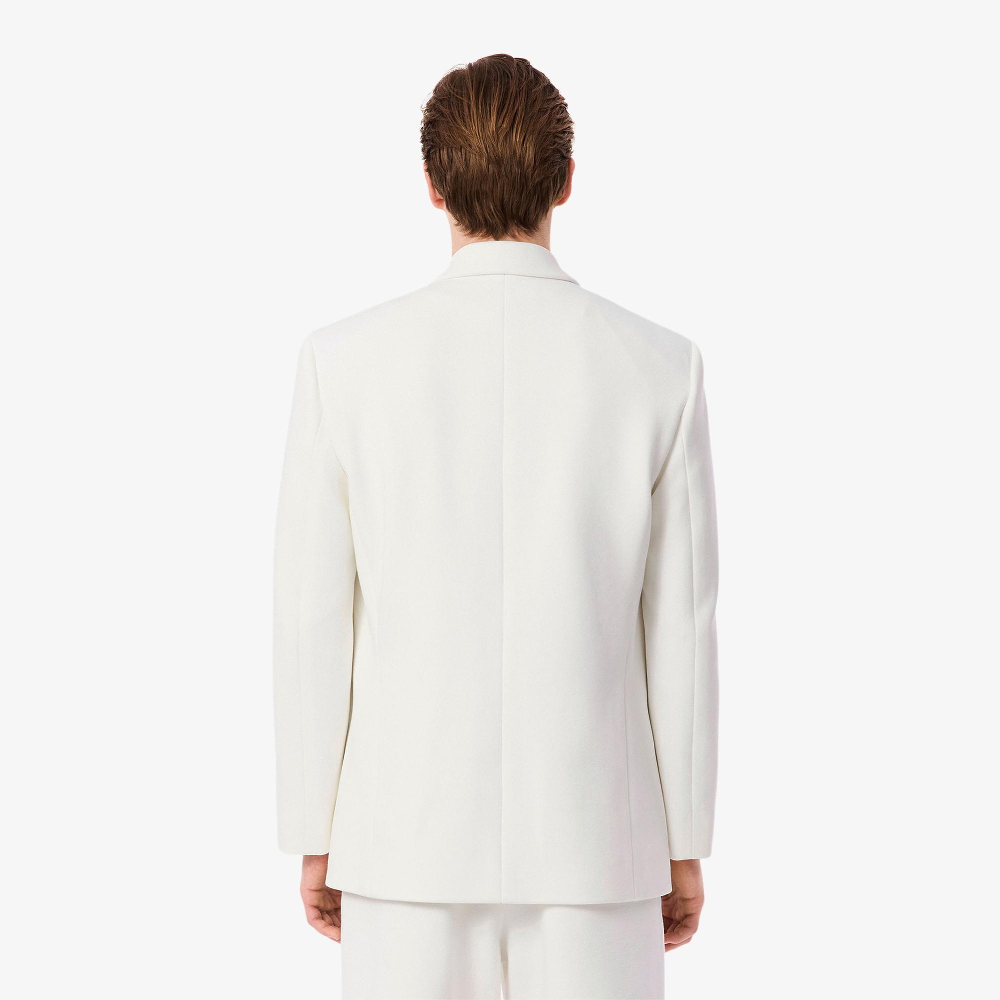 Lacoste Erkek Beyaz Blazer Ceket