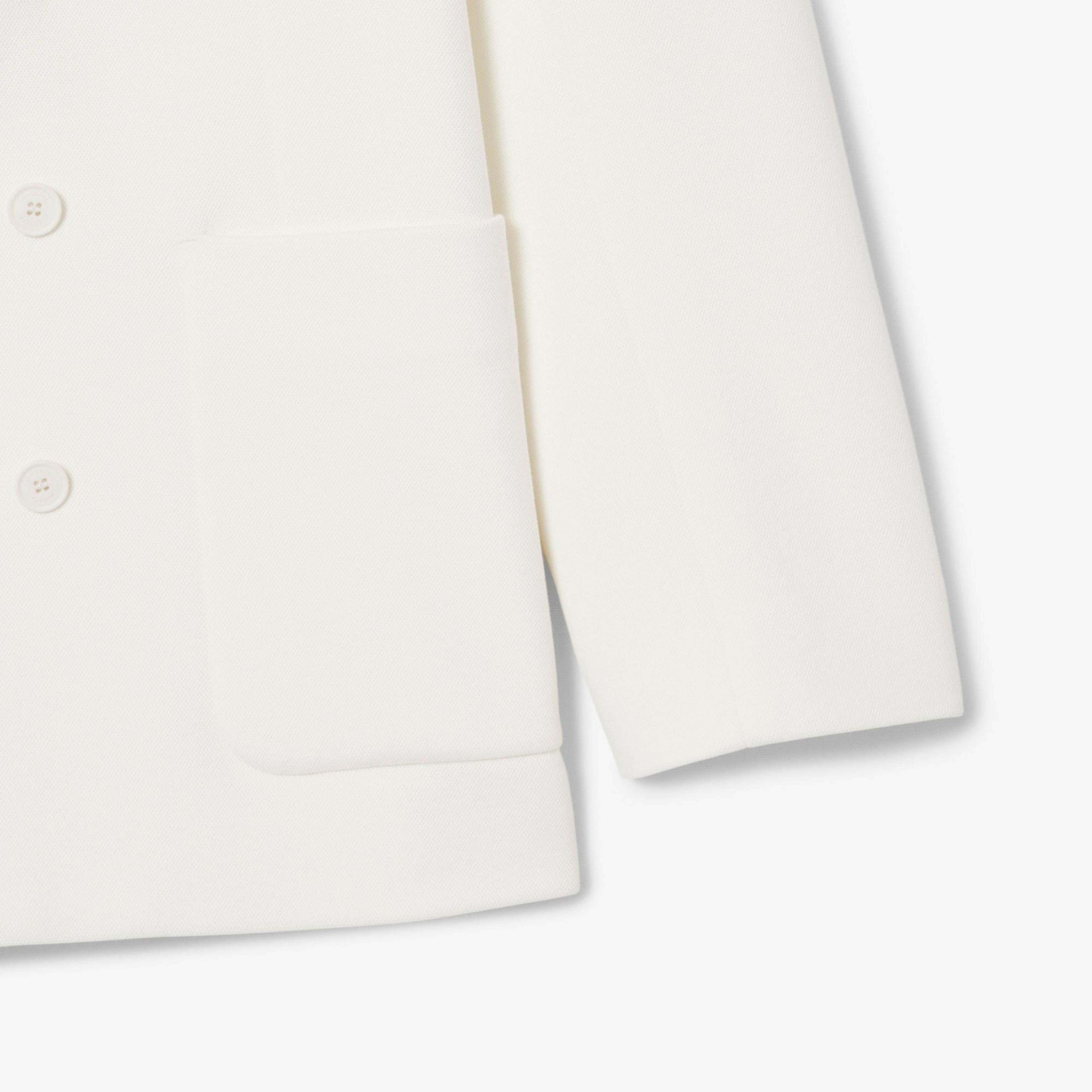 Lacoste Erkek Beyaz Blazer Ceket