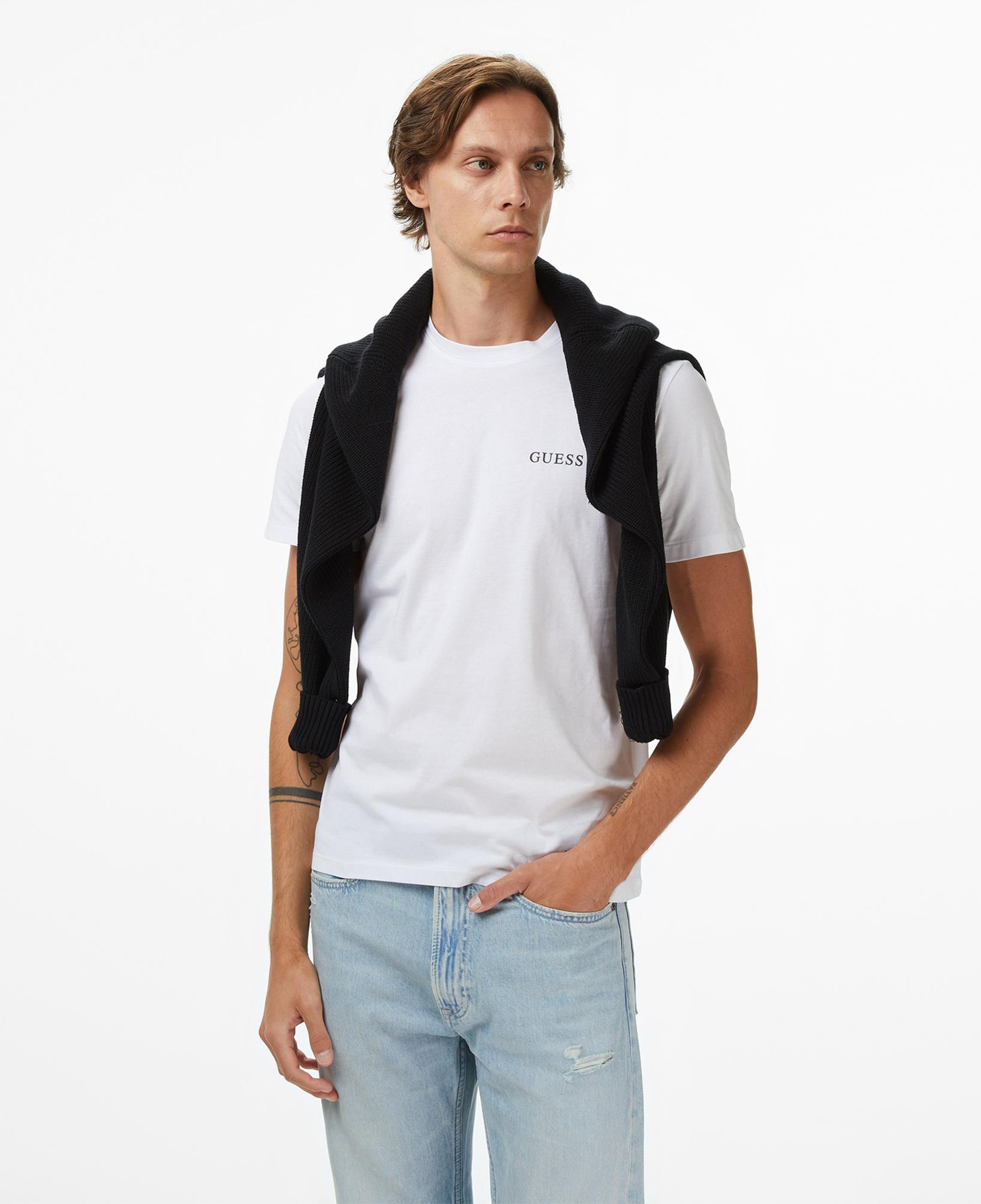 Guess 3'lü Erkek Beyaz T-Shirt