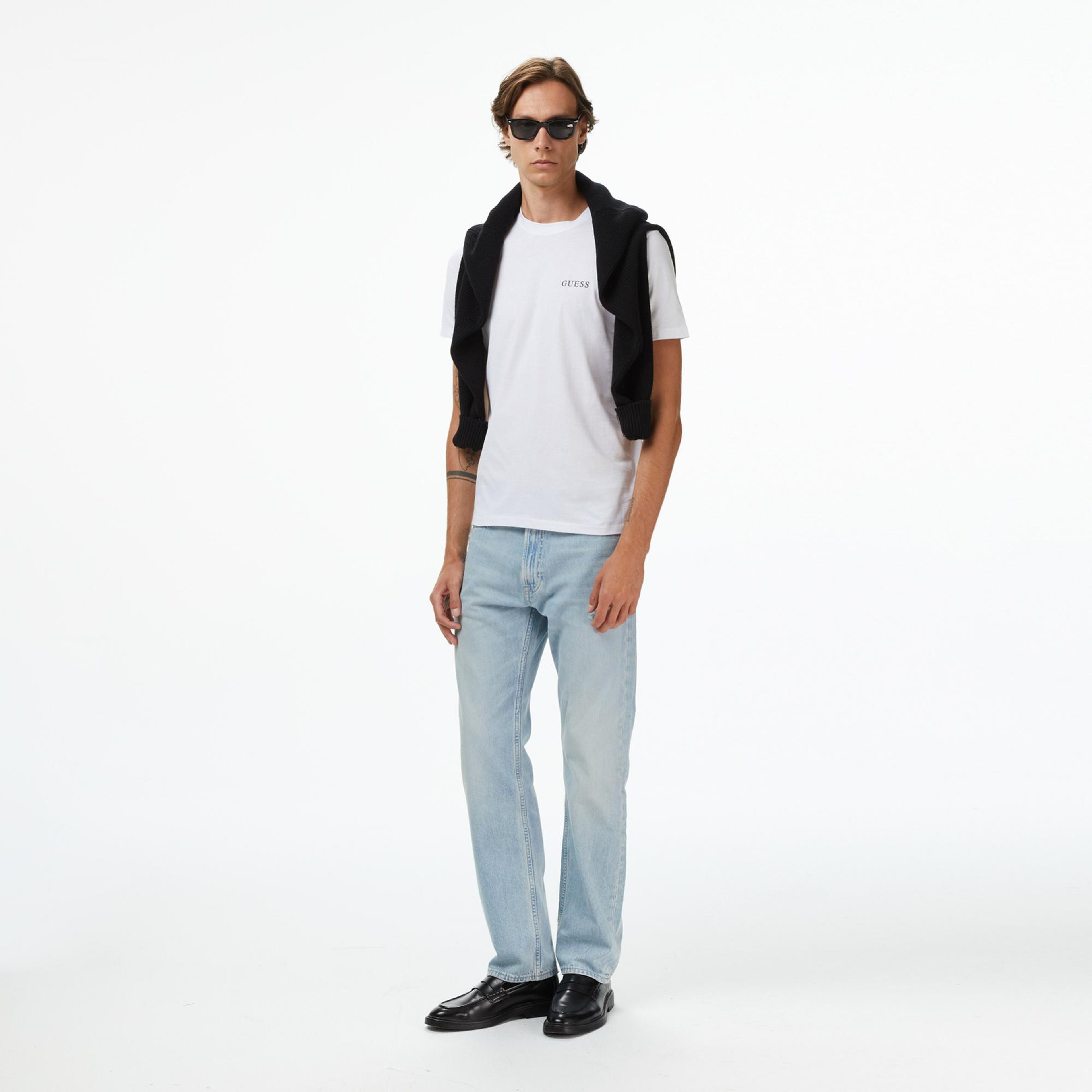 Guess 3'lü Erkek Beyaz T-Shirt