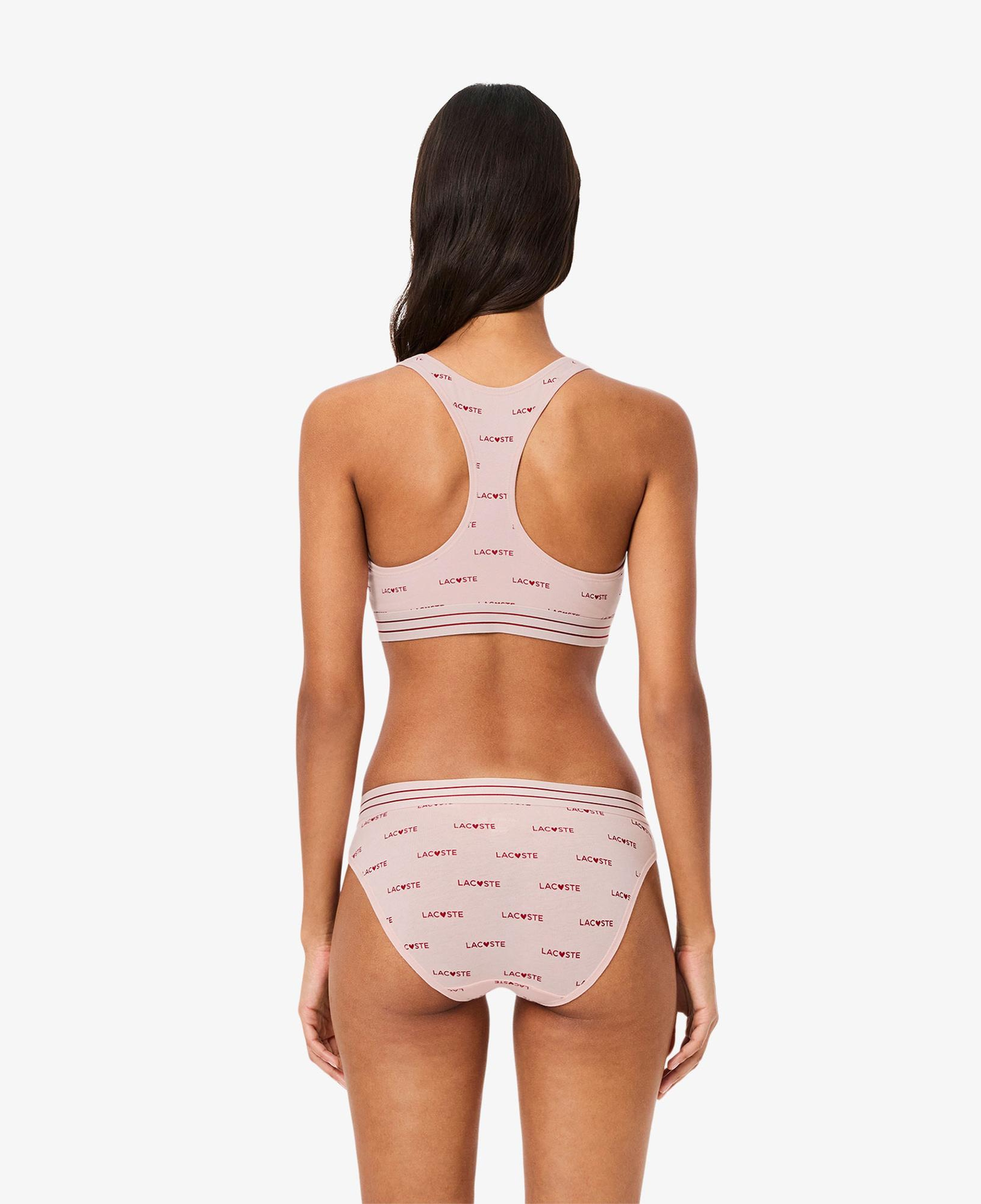 Lacoste Kadın Baskılı Pembe Bra