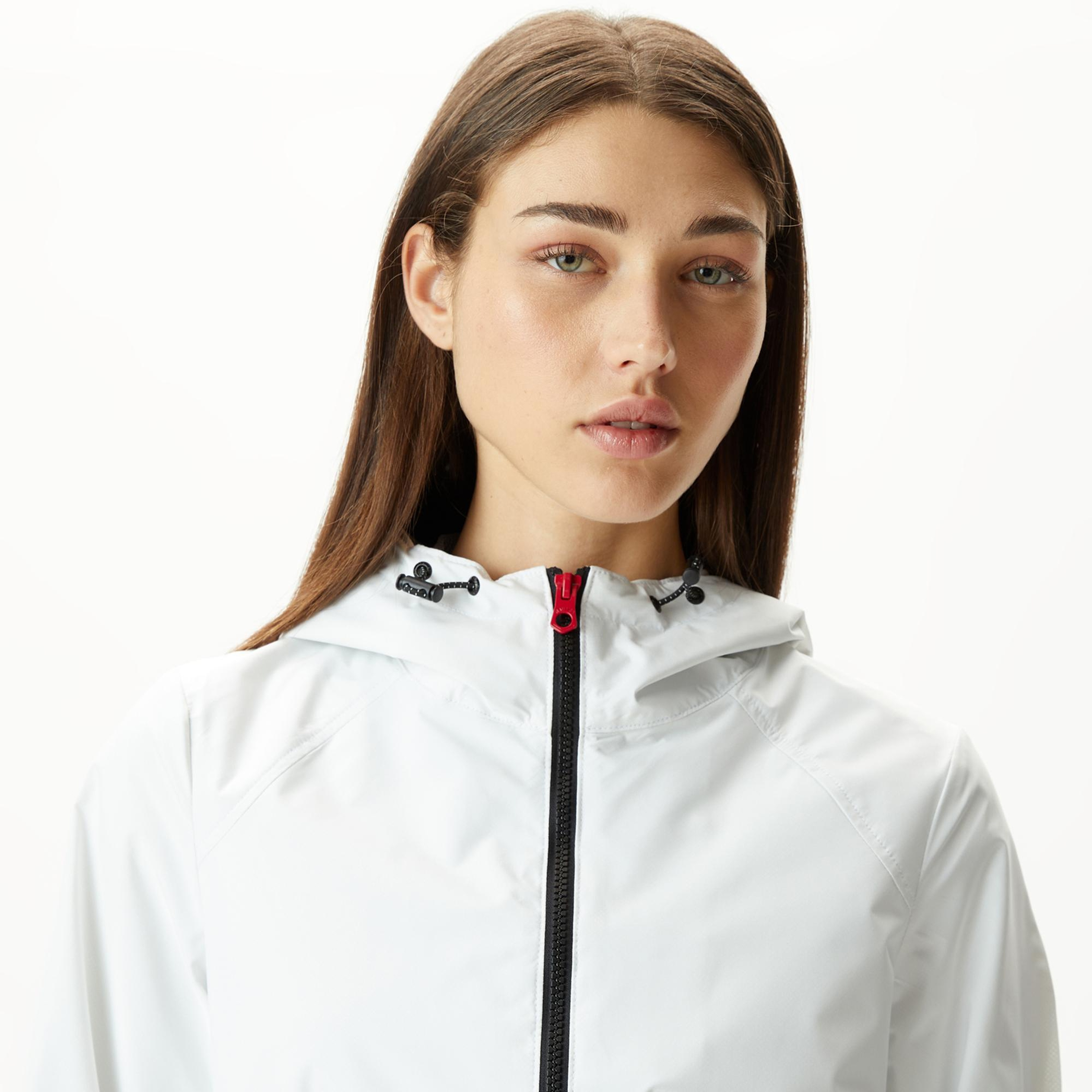 Nautica Kadın Beyaz Yağmurluk