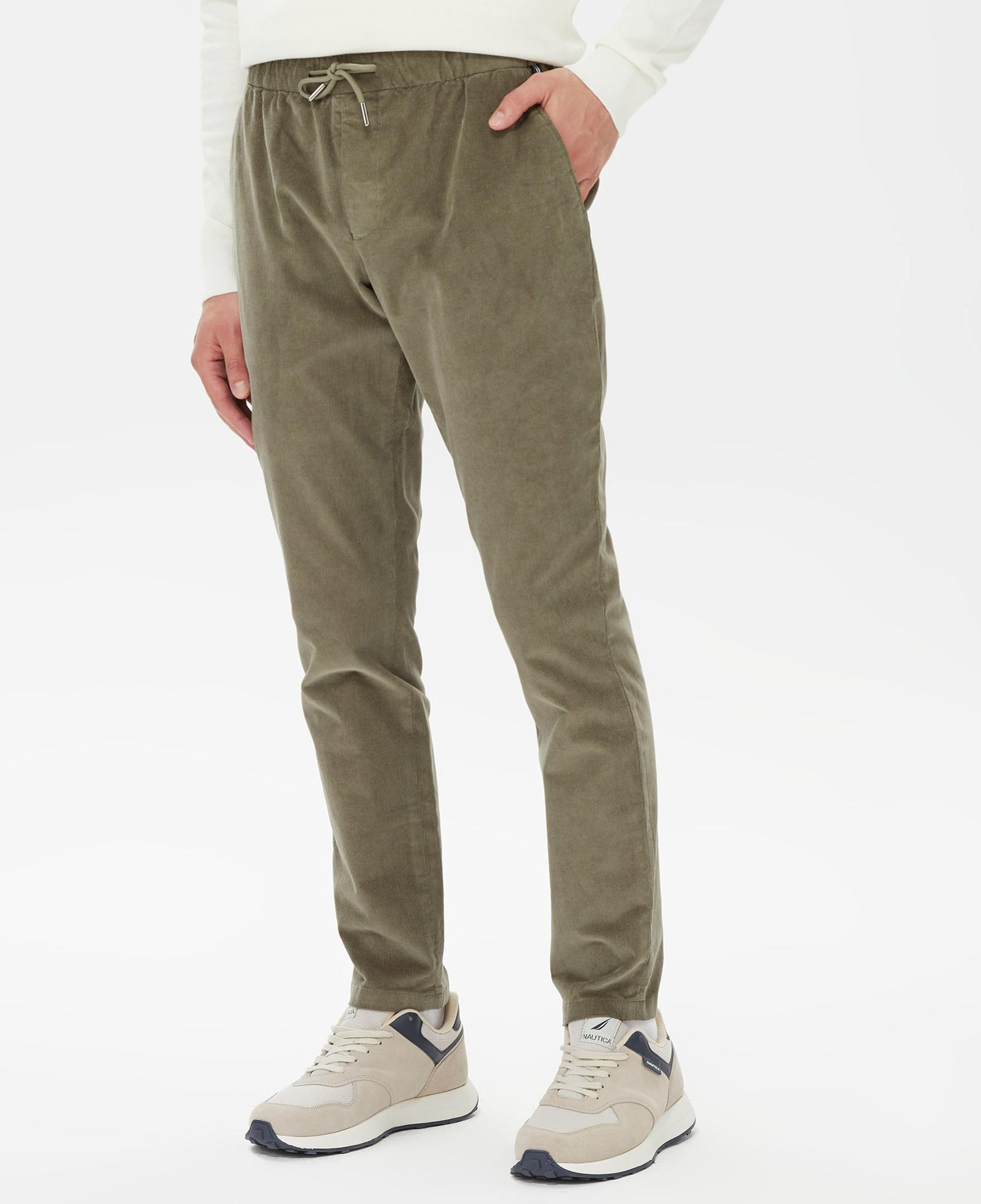 Nautica Erkek Yeşil Kadife Pantolon