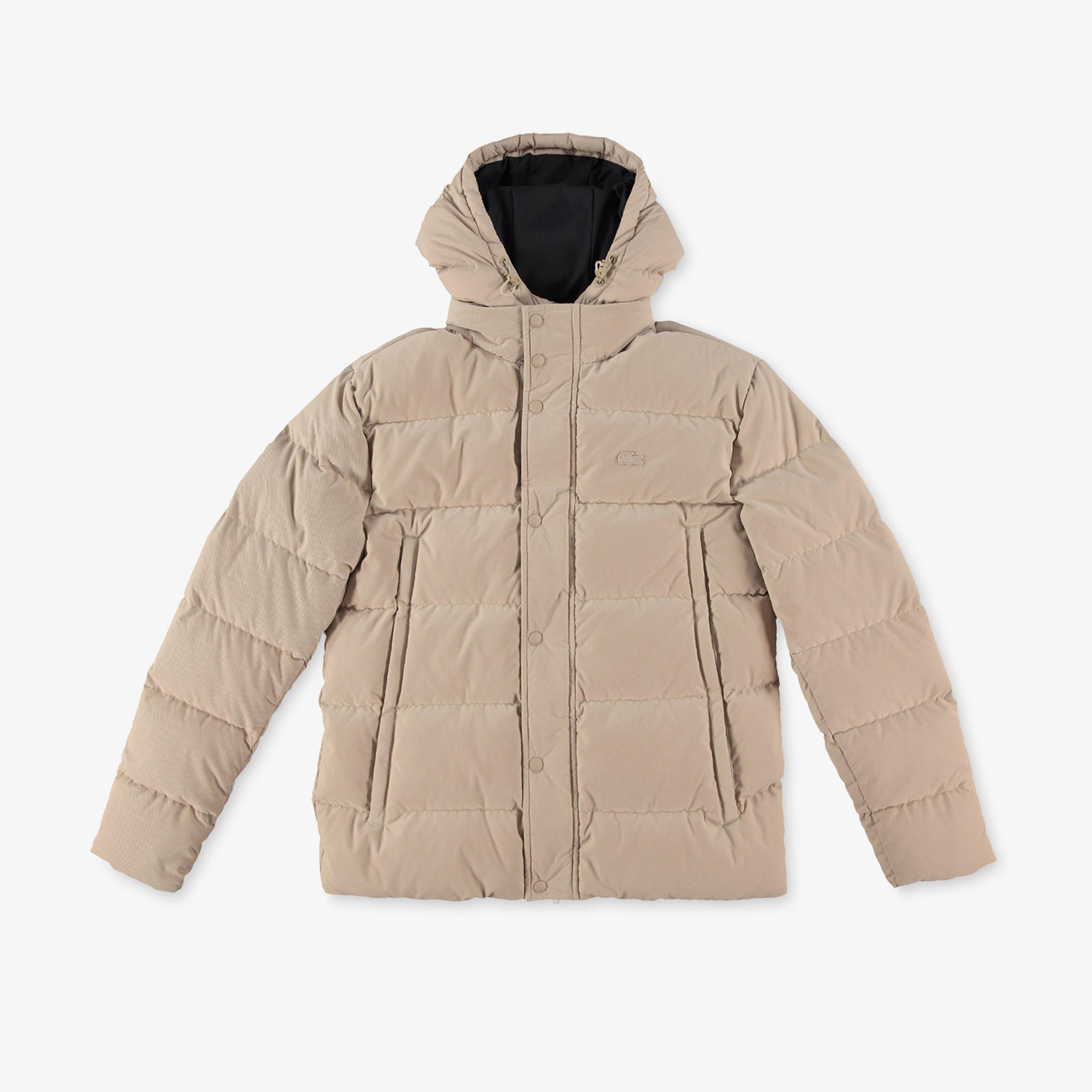 Lacoste Erkek Kapüşonlu Bej Mont