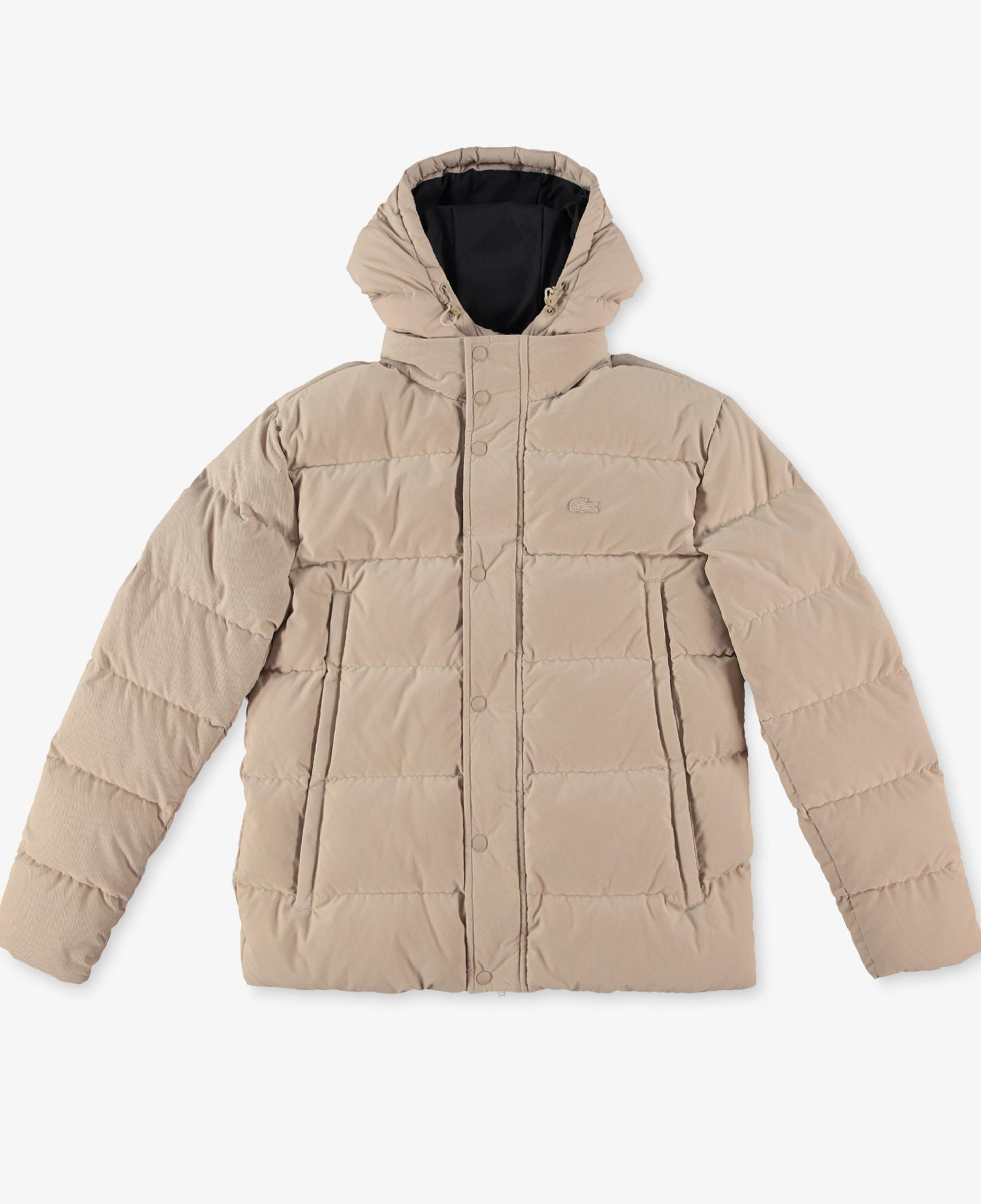 Lacoste Erkek Kapüşonlu Bej Mont