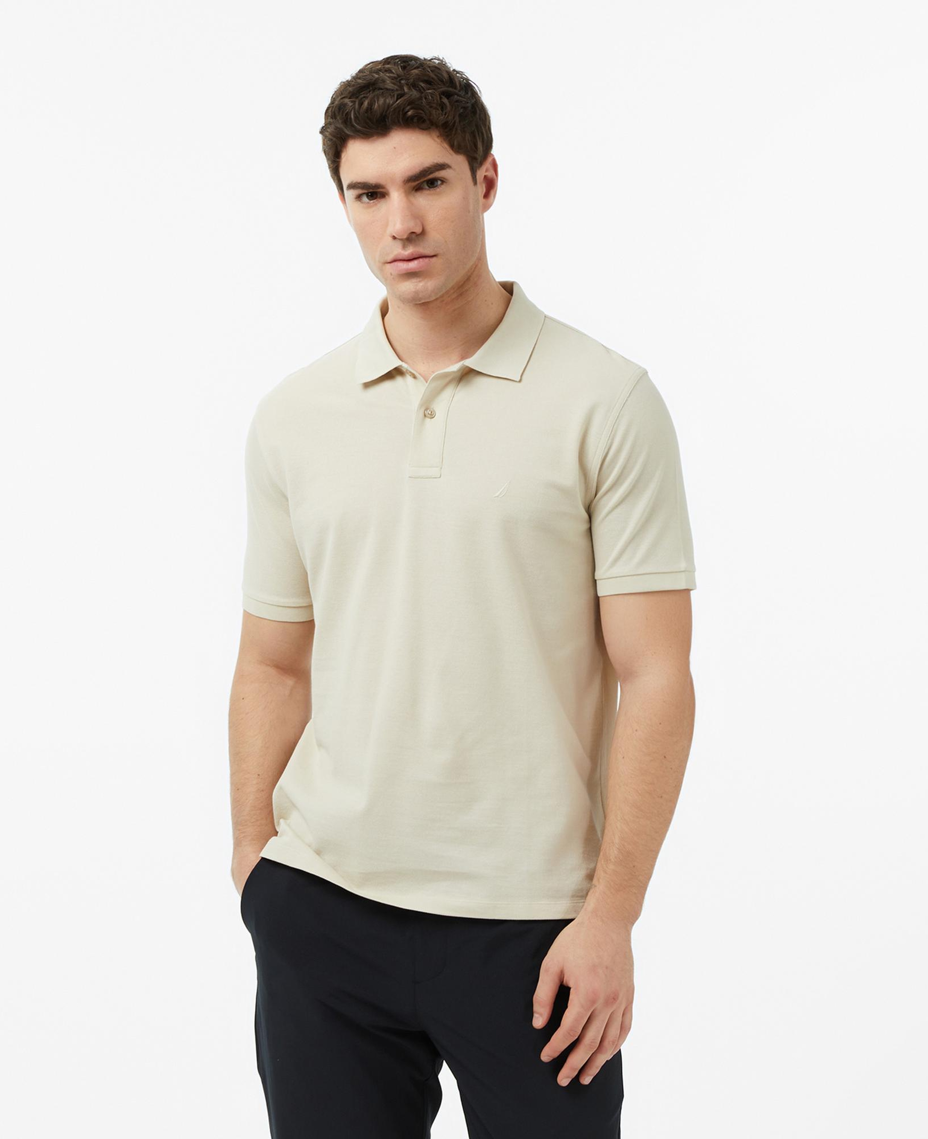 Nautica Erkek Bej Regular Fit Polo Yaka T-Shirt
