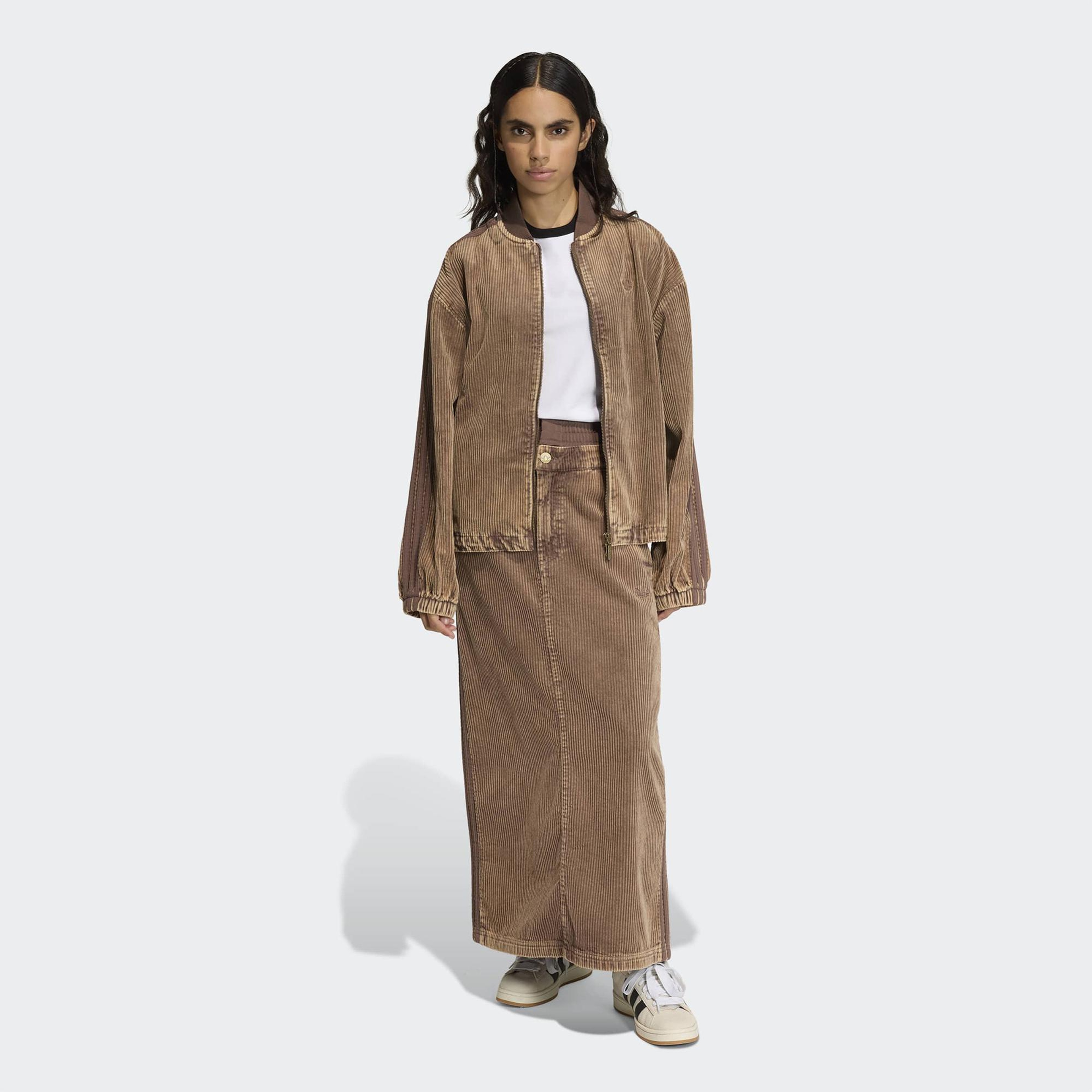 adidas Corduroy Kadın Kahverengi Ceket