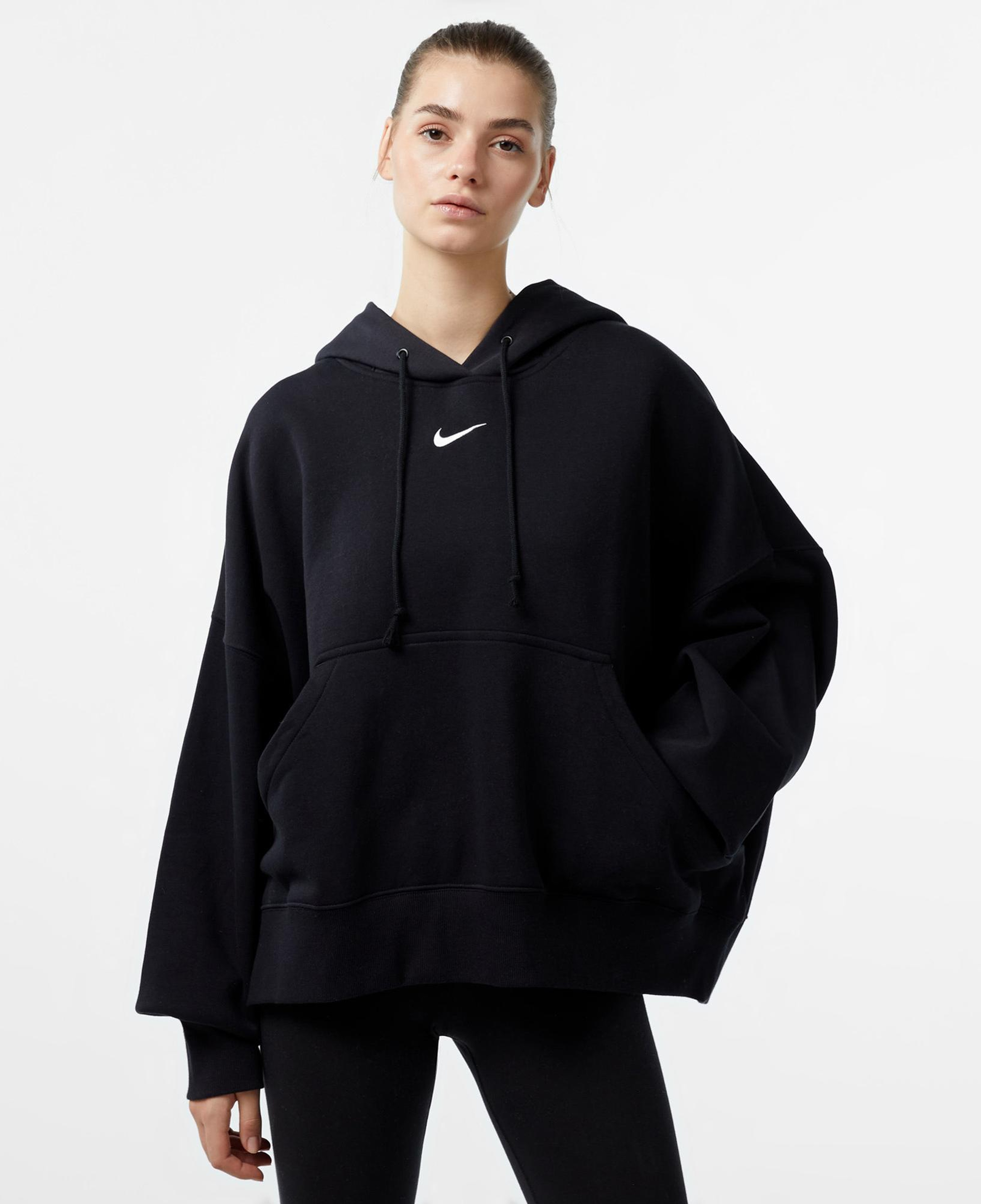 Nike Sportswear Phonnex Fleece Oversize Hoodie Kadın Siyah Hoodie