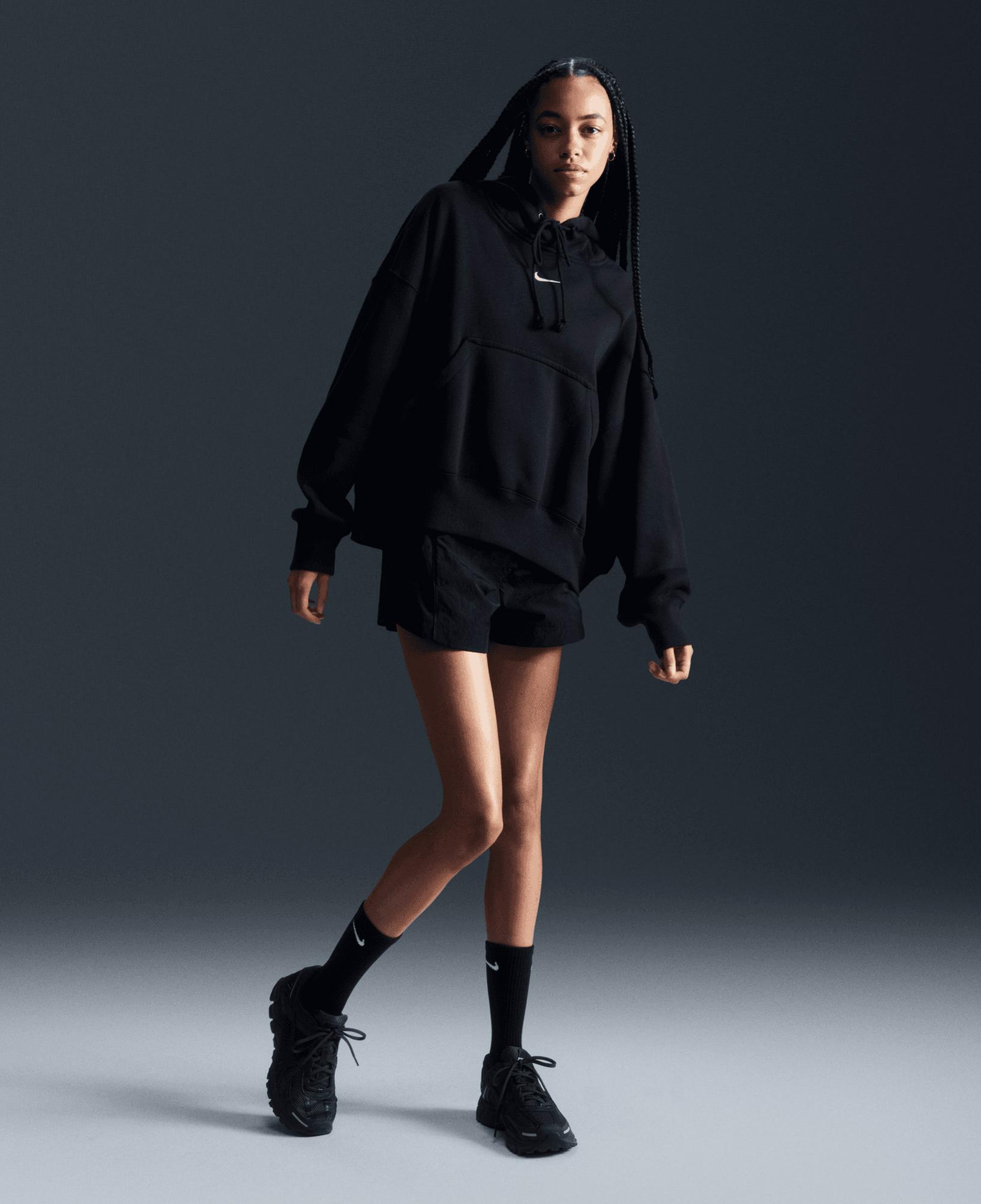 Nike Sportswear Phonnex Fleece Oversize Hoodie Kadın Siyah Hoodie