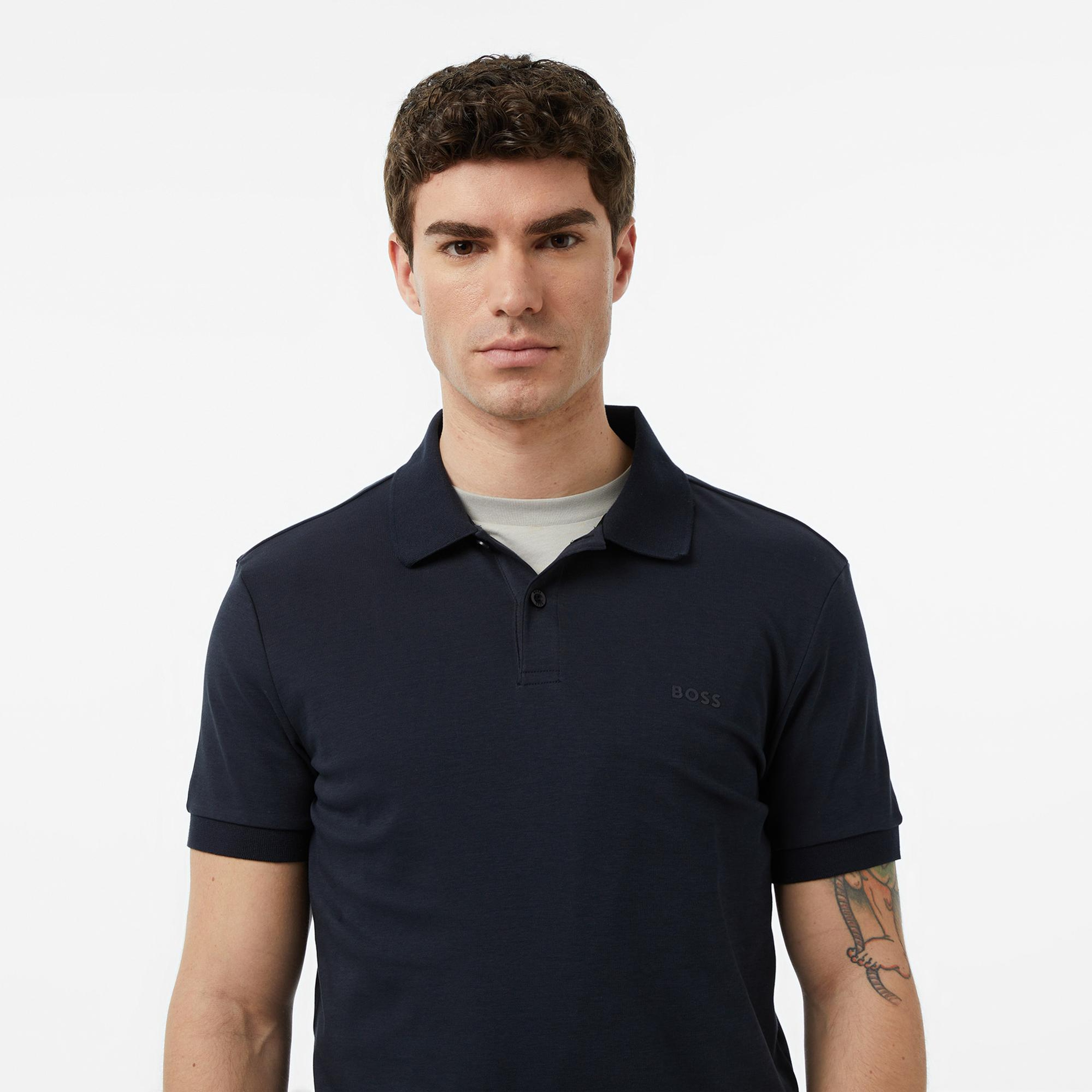 Boss Pio 2 Erkek Lacivert Polo