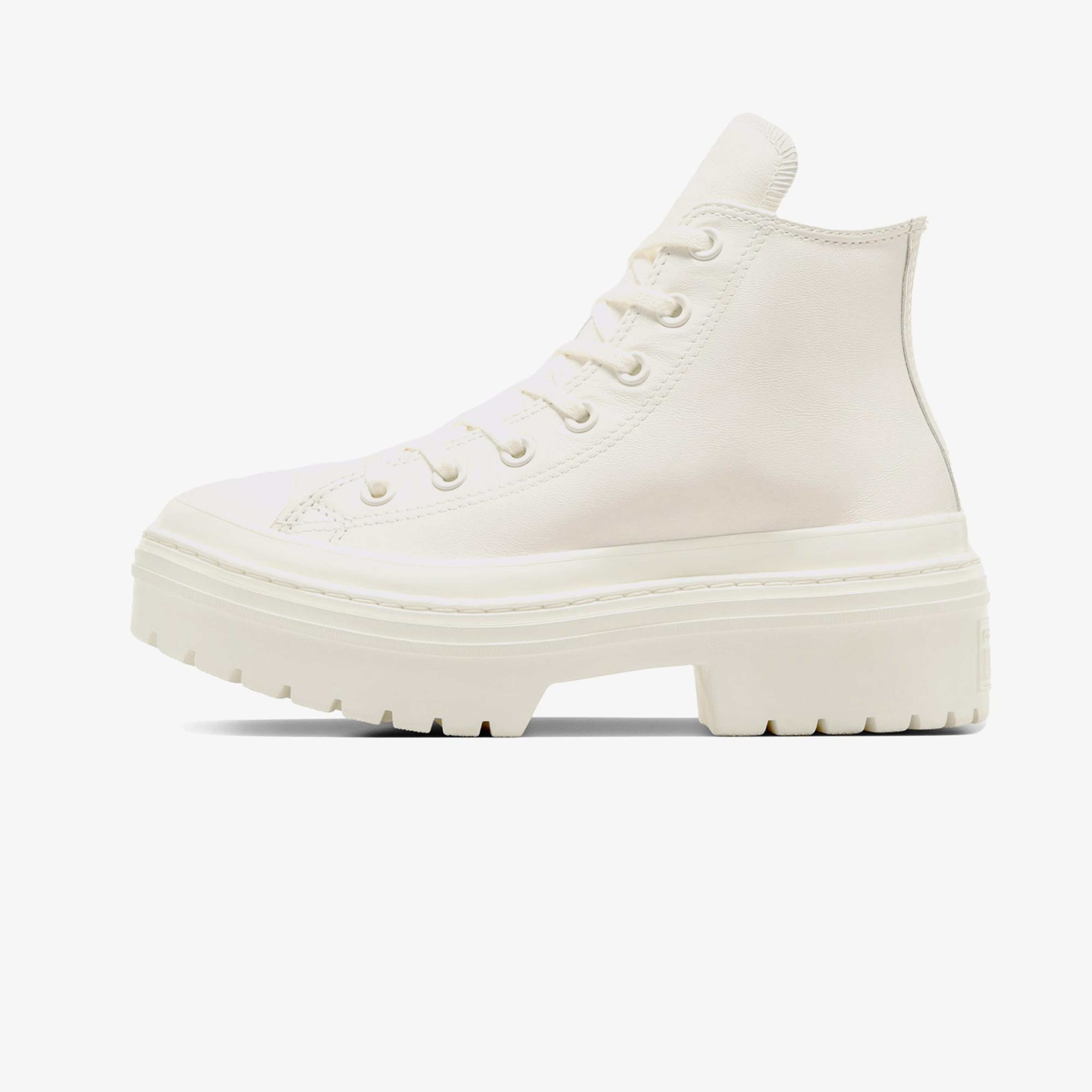 Converse Chuck Taylor All Star Lugged Heel Kadın Bej Deri Platform Bot