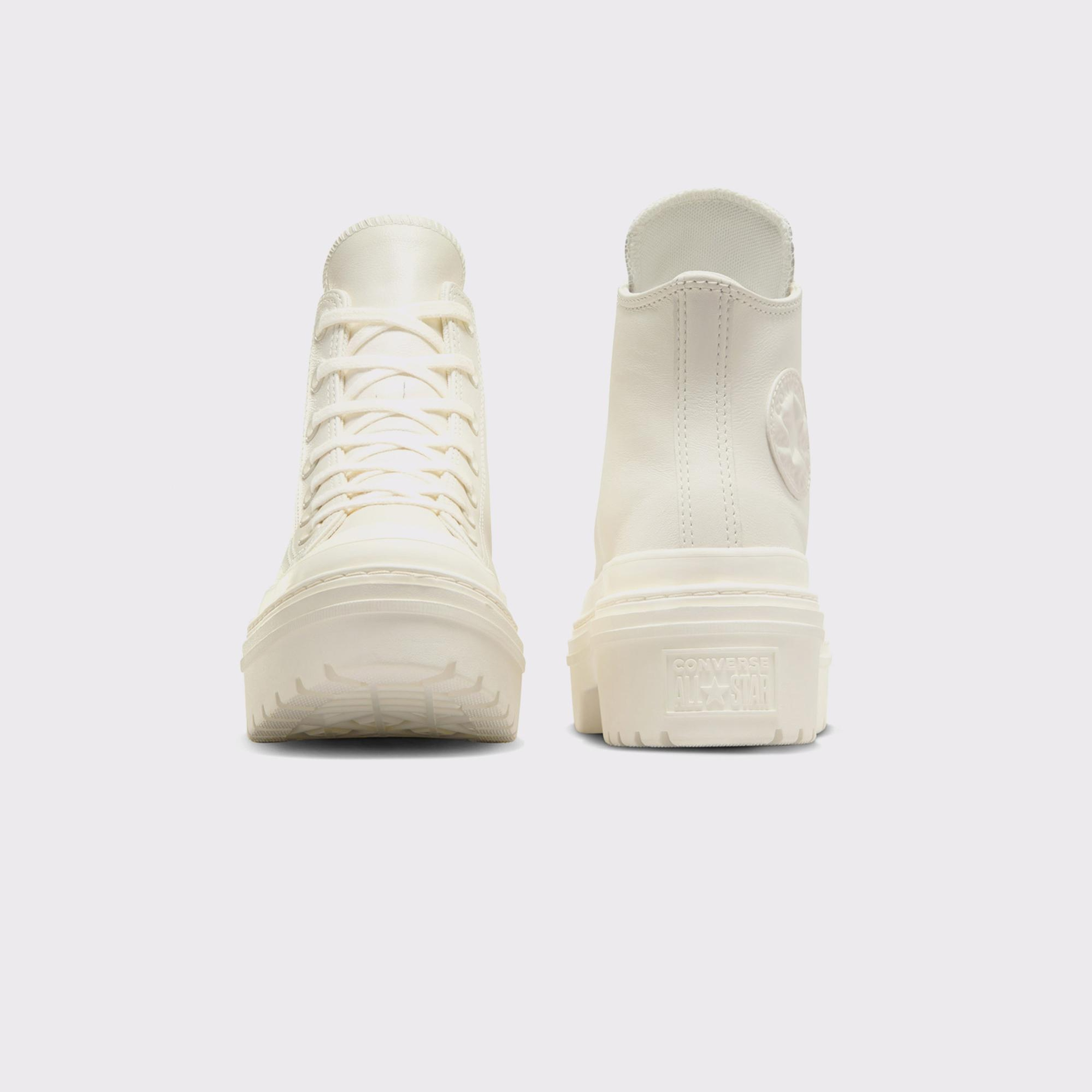 Converse Chuck Taylor All Star Lugged Heel Kadın Bej Deri Platform Bot