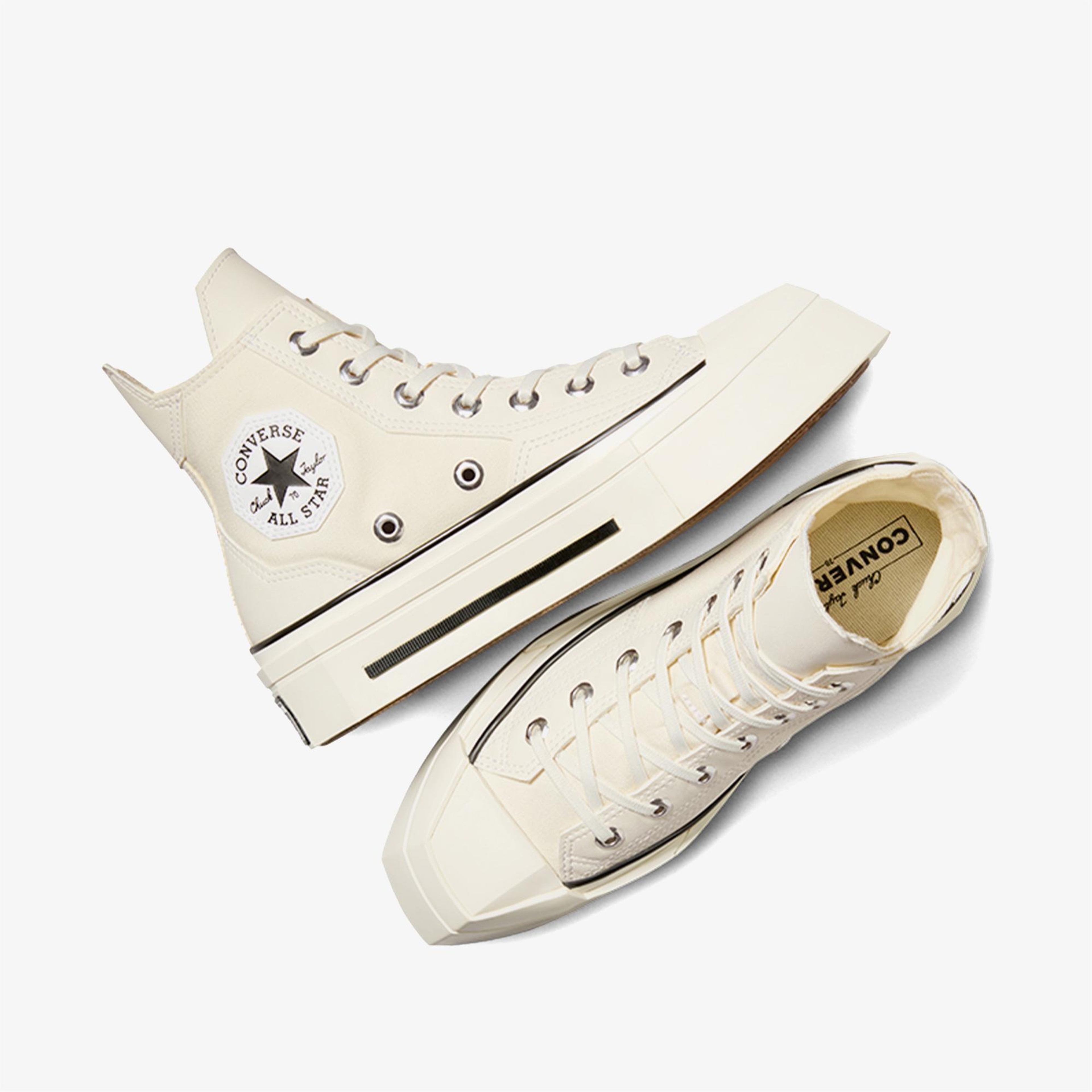 Converse Chuck 70 De Luxe Squared Unisex Krem Platform Sneaker