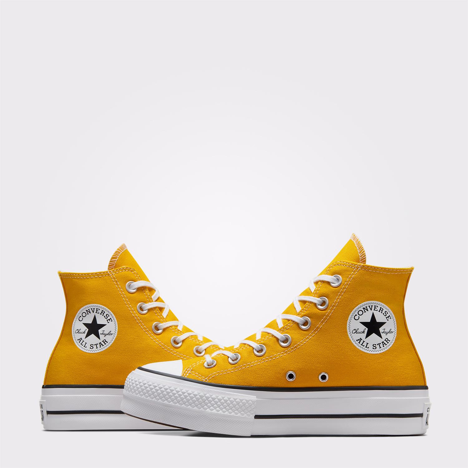 Converse Chuck Taylor All Star Lift Kadın Sarı Platform Sneaker