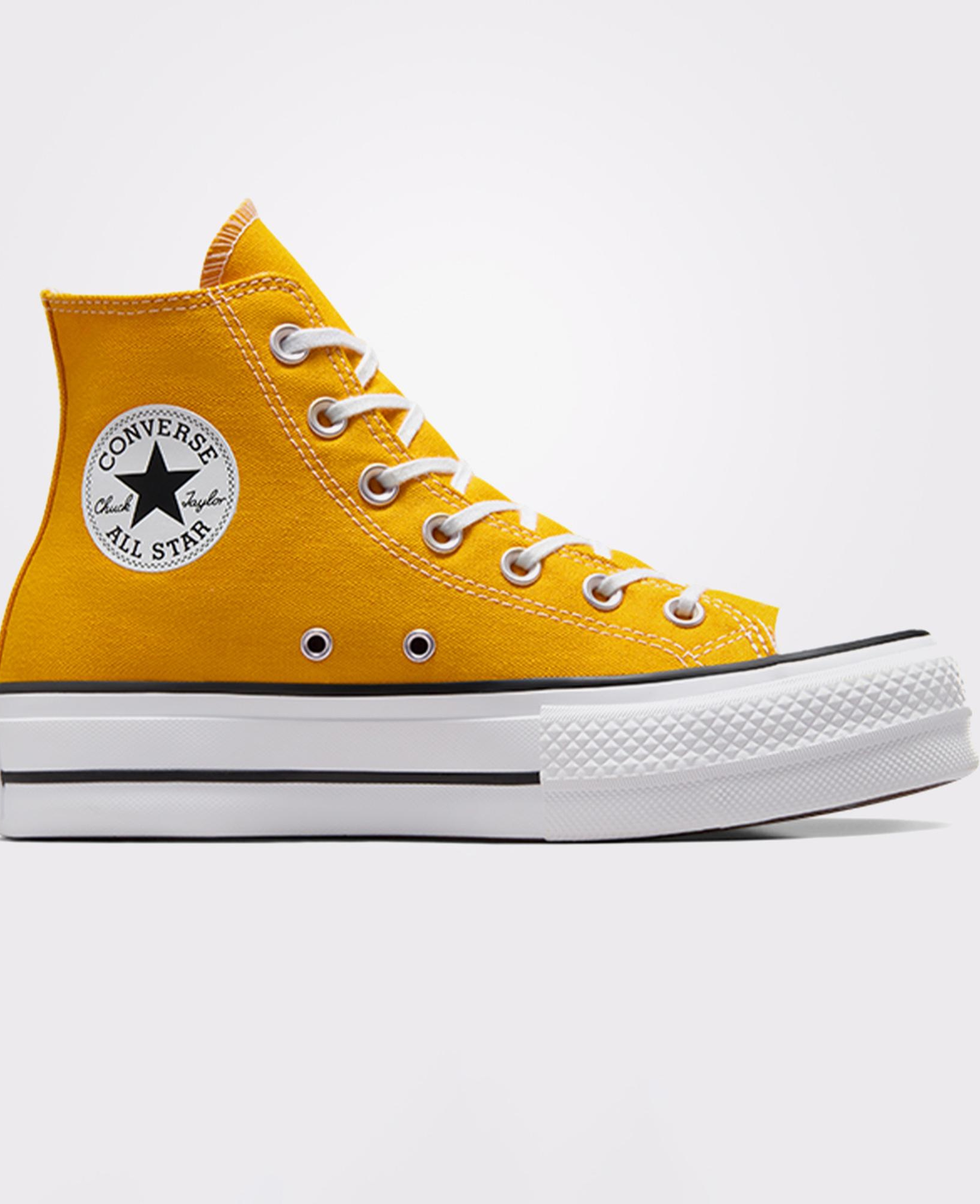 Converse Chuck Taylor All Star Lift Kadın Sarı Platform Sneaker