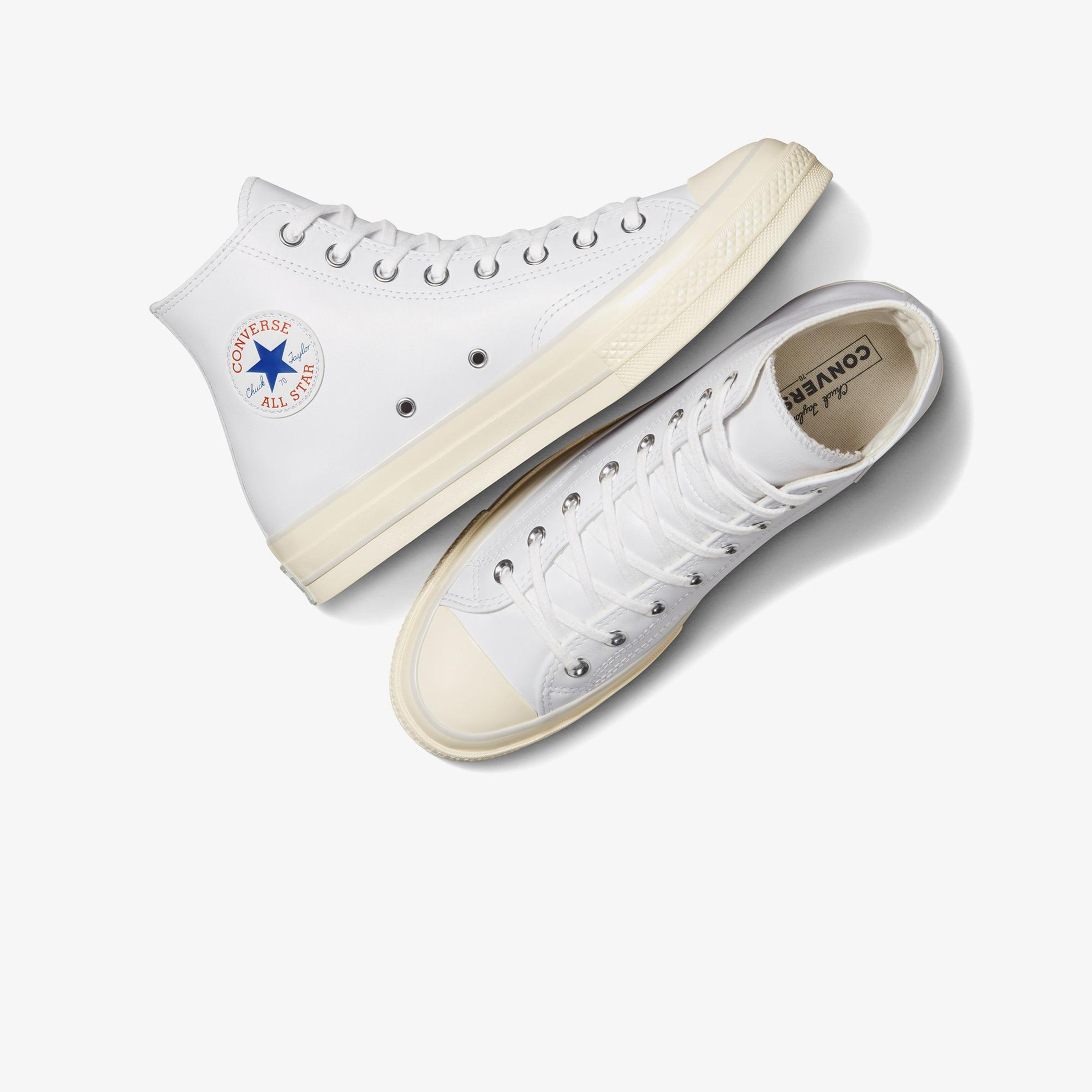 Converse Chuck 70 Unisex Beyaz Deri Sneaker
