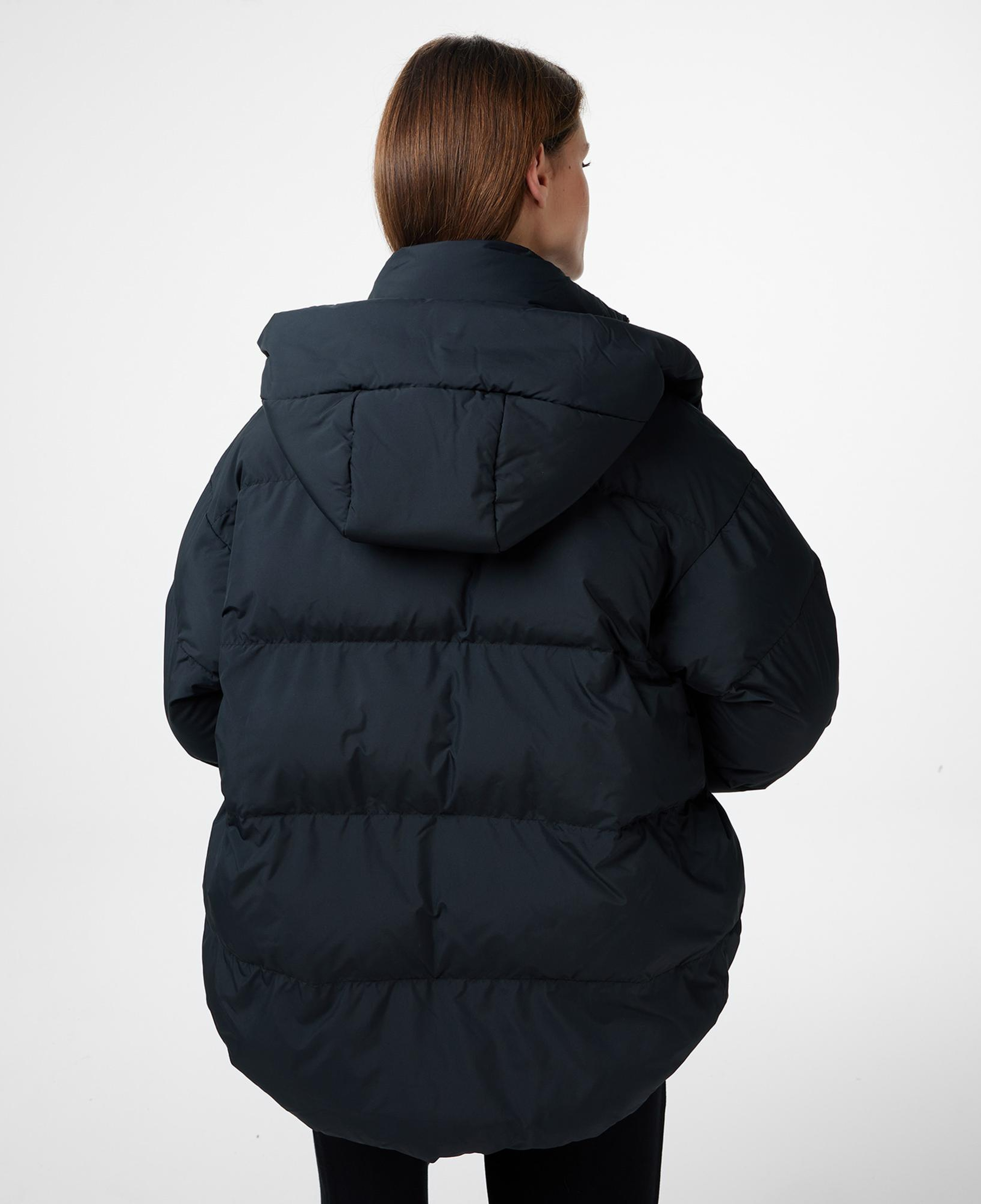 Converse Kadın Kapüşonlu Siyah Şişme Mont