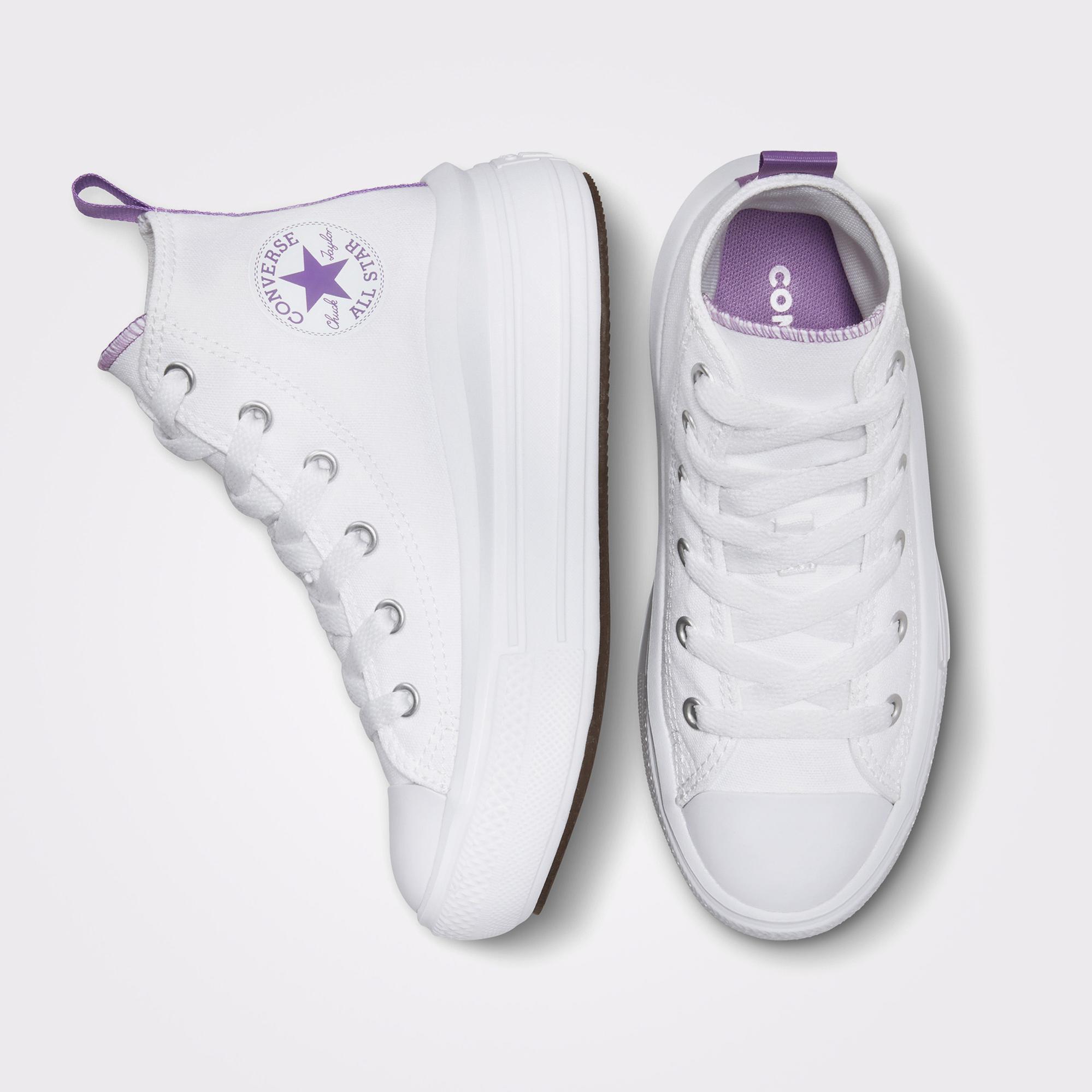 Converse Chuck Taylor All Star Move Çocuk Beyaz Platform Sneaker
