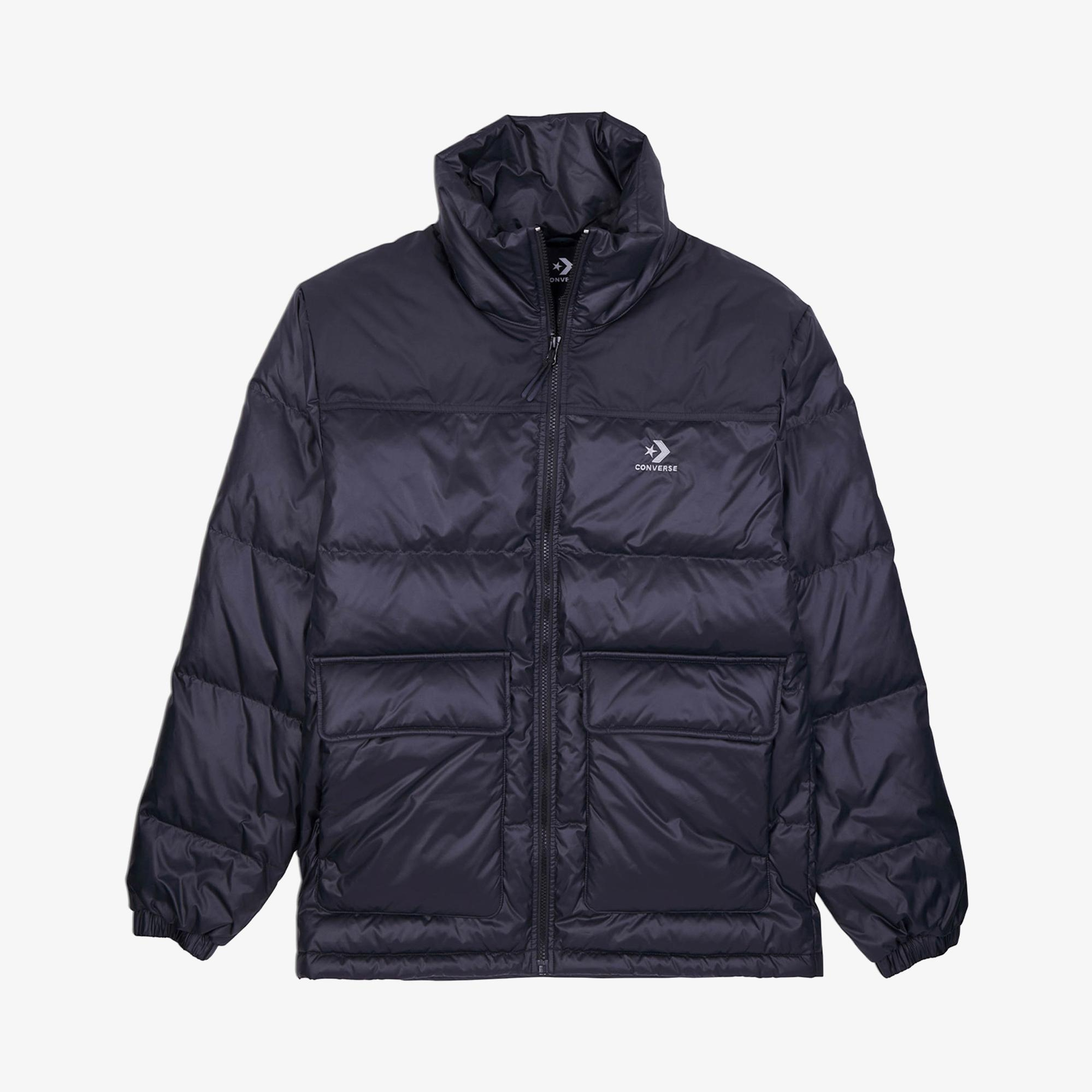 Converse Erkek Dik Yaka Lacivert Şişme Mont