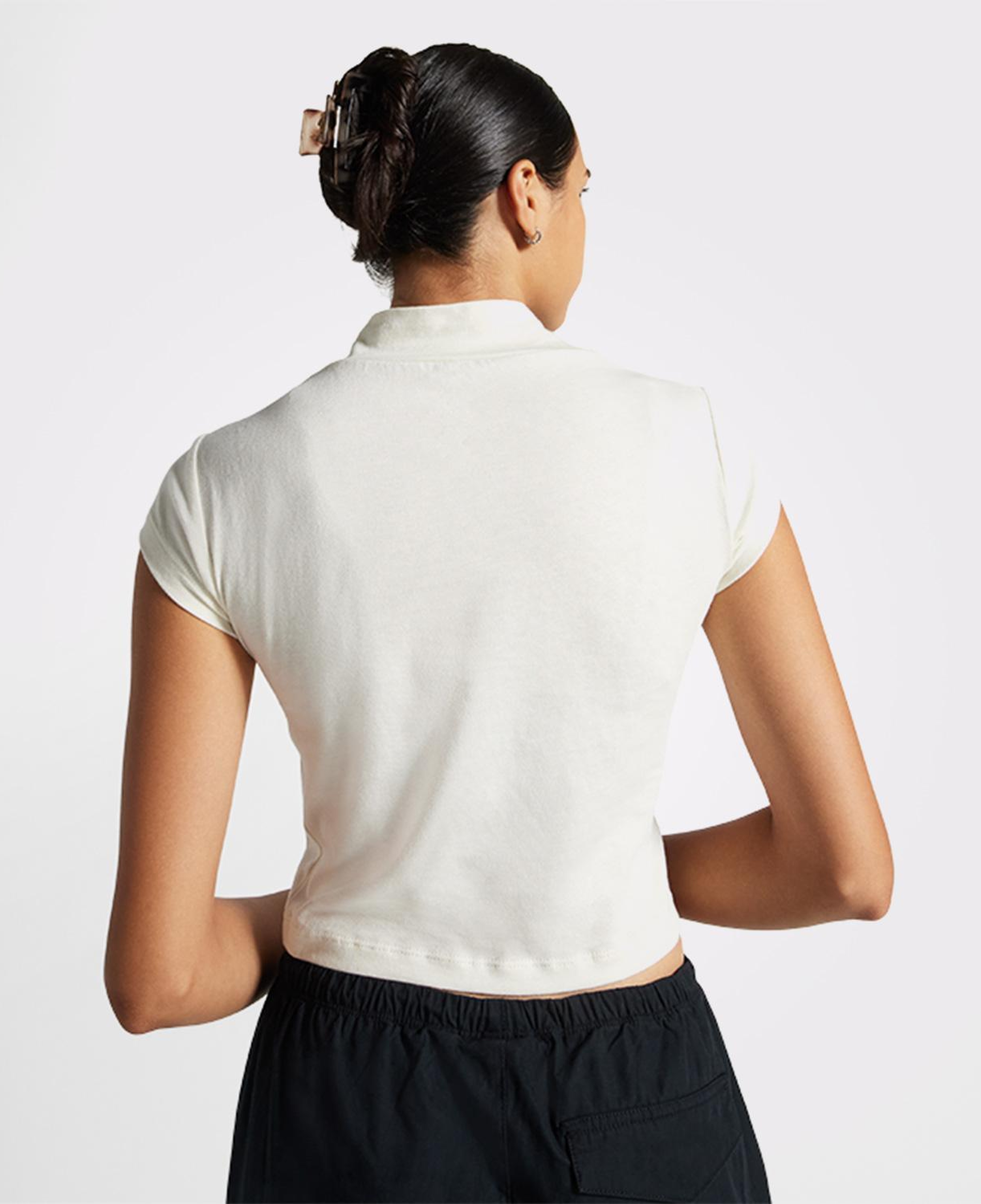 Converse Wordmark Kadın Krem Top T-Shirt