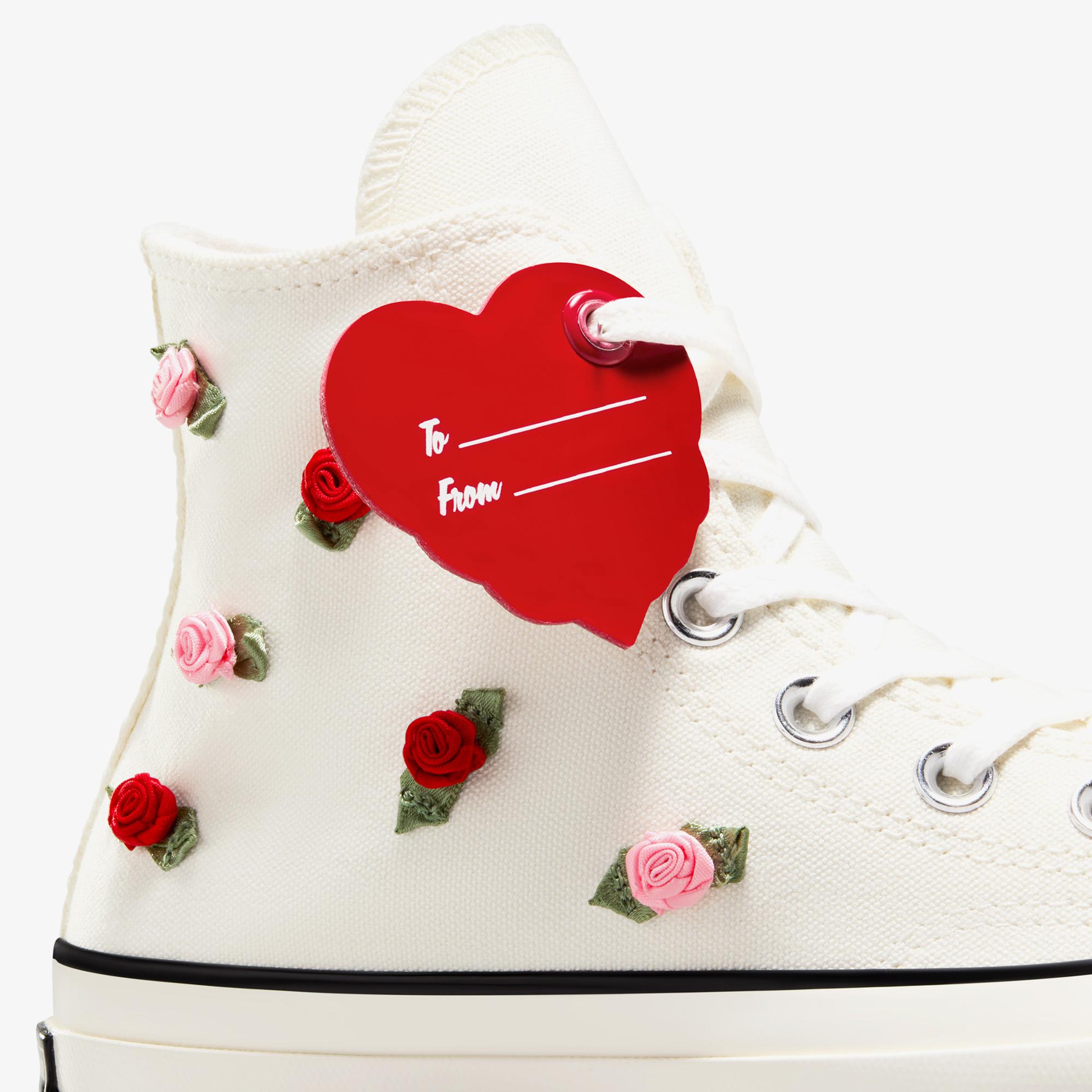 Converse Chuck 70 Roses Unisex Krem Sneaker